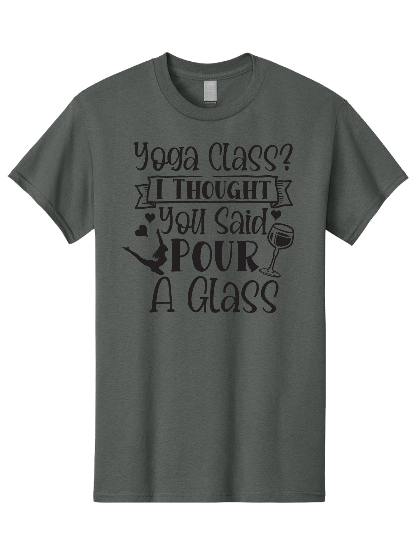 Yoga-Class-I-Thought-You-Said-Pour-A-Glass Men'S Graphic Tee, 100% Cotton, Comfortable Casual Summer Wear, Machine Washable, Yoga Humor, Funny Quote, Wine And Yoga, Pun, Humor Graphic, Wine Lover, Yoga Enthusiast, Witty Saying, Playful Design, Aad514 10