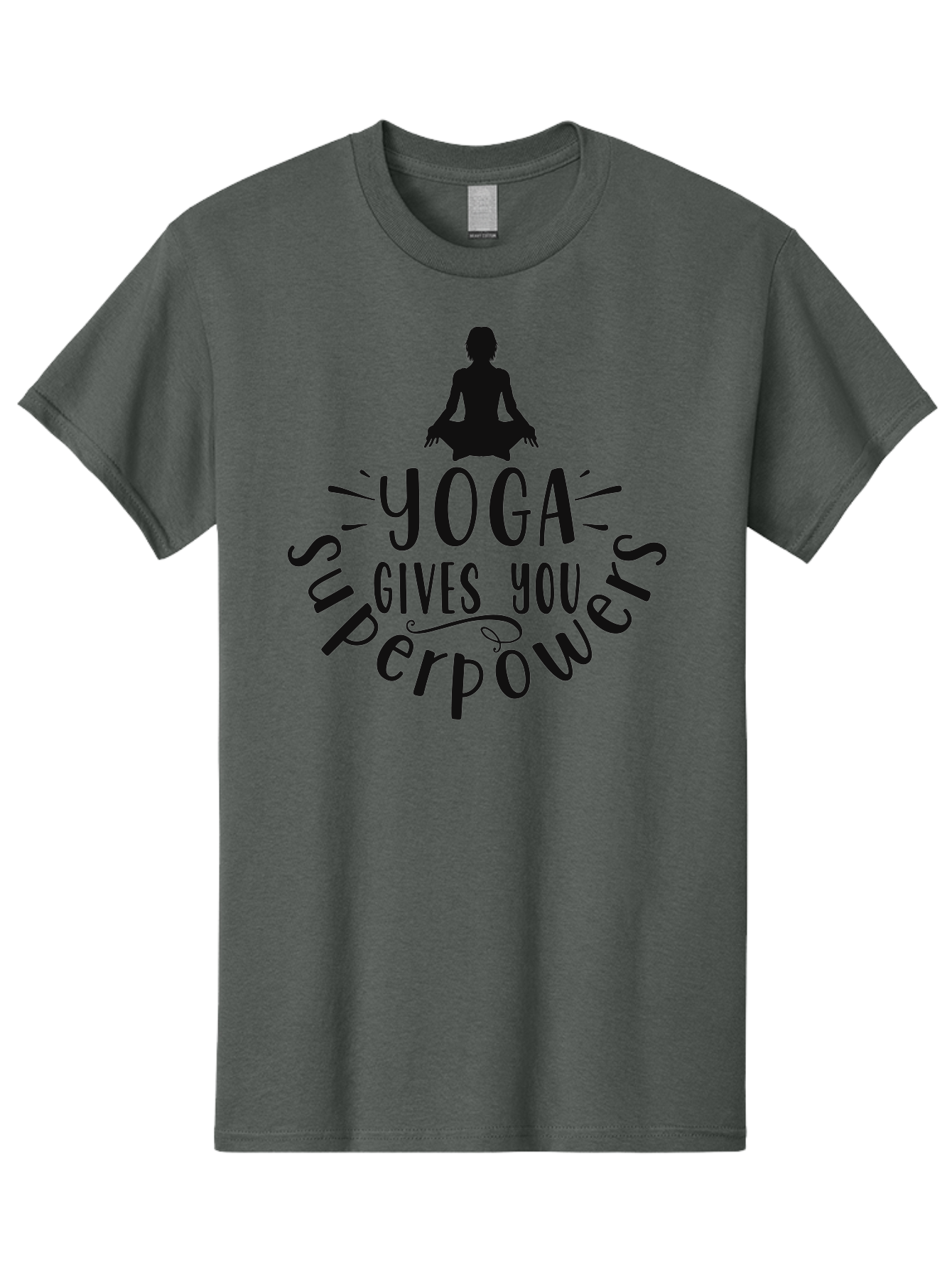 Yoga-Gives-You-Superpowers Men'S Graphic Tee, 100% Cotton, Comfortable Casual Summer Wear, Machine Washable, Yoga Benefits, Meditation, Mindfulness, Wellness, Fitness, Mental Health, Self Care, Yoga Practice, Inner Peace, Relaxation, Aad515 3
