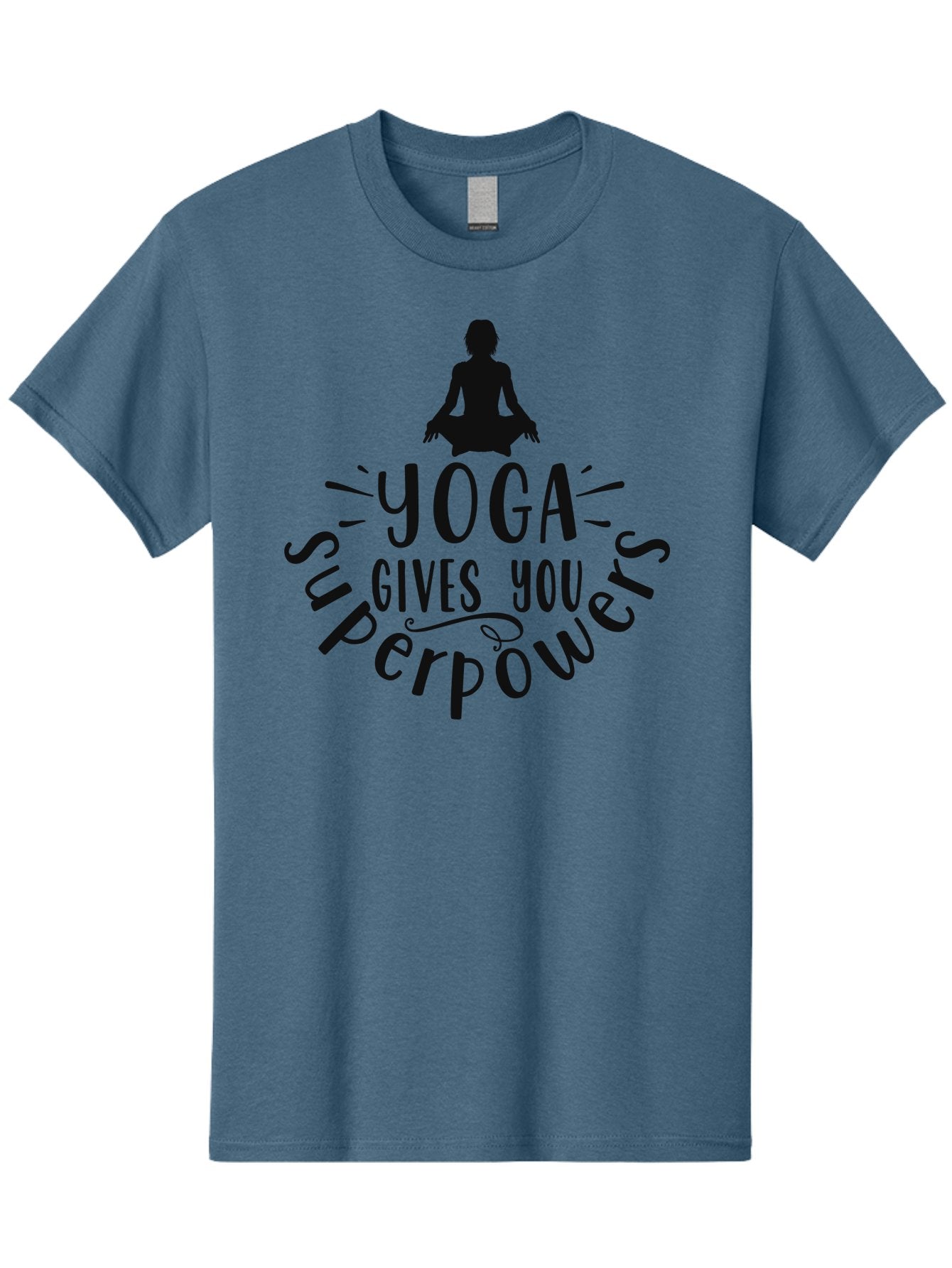 Yoga-Gives-You-Superpowers Men'S Graphic Tee, 100% Cotton, Comfortable Casual Summer Wear, Machine Washable, Yoga Benefits, Meditation, Mindfulness, Wellness, Fitness, Mental Health, Self Care, Yoga Practice, Inner Peace, Relaxation, Aad515 6