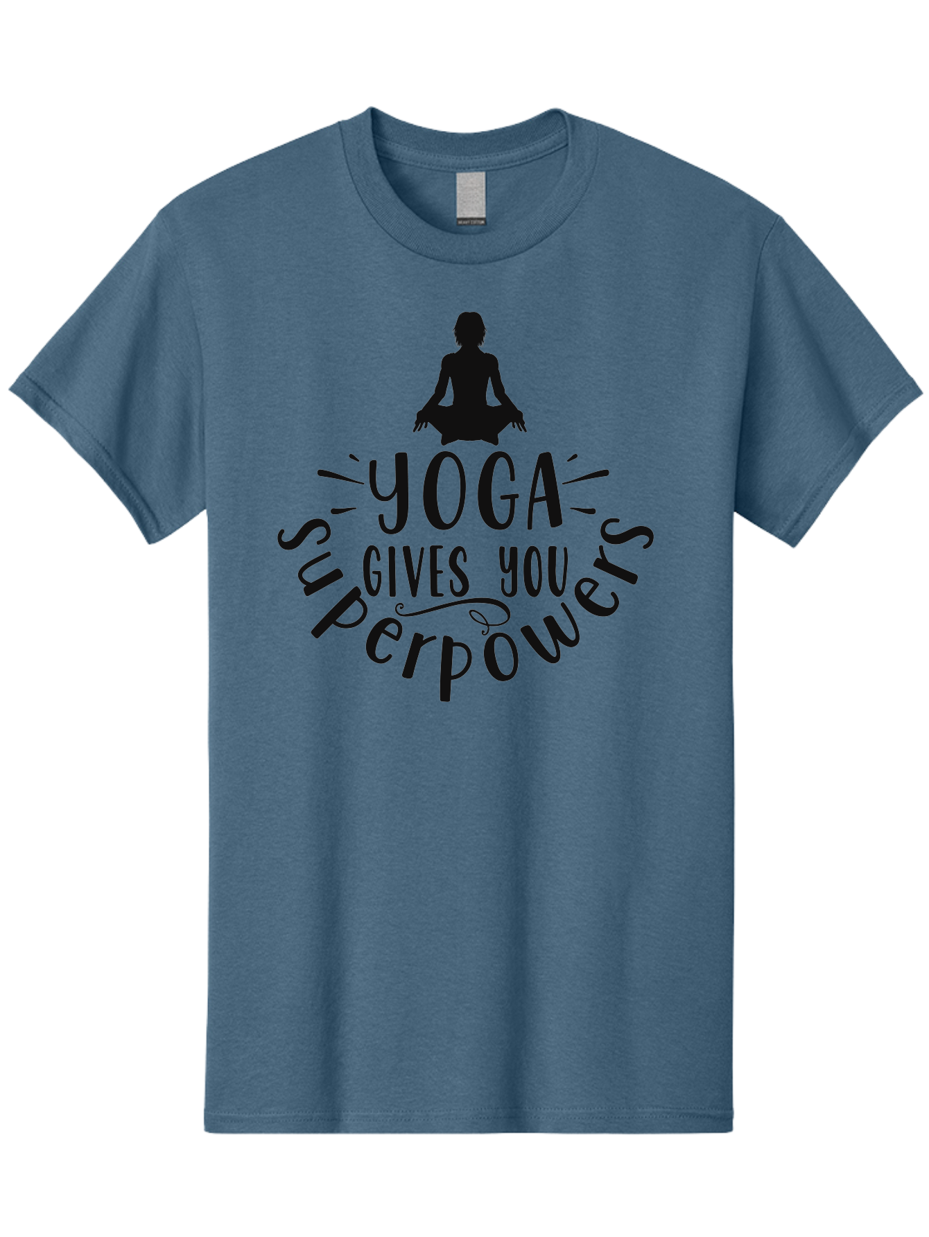 Yoga-Gives-You-Superpowers Men'S Graphic Tee, 100% Cotton, Comfortable Casual Summer Wear, Machine Washable, Yoga Benefits, Meditation, Mindfulness, Wellness, Fitness, Mental Health, Self Care, Yoga Practice, Inner Peace, Relaxation, Aad515 13