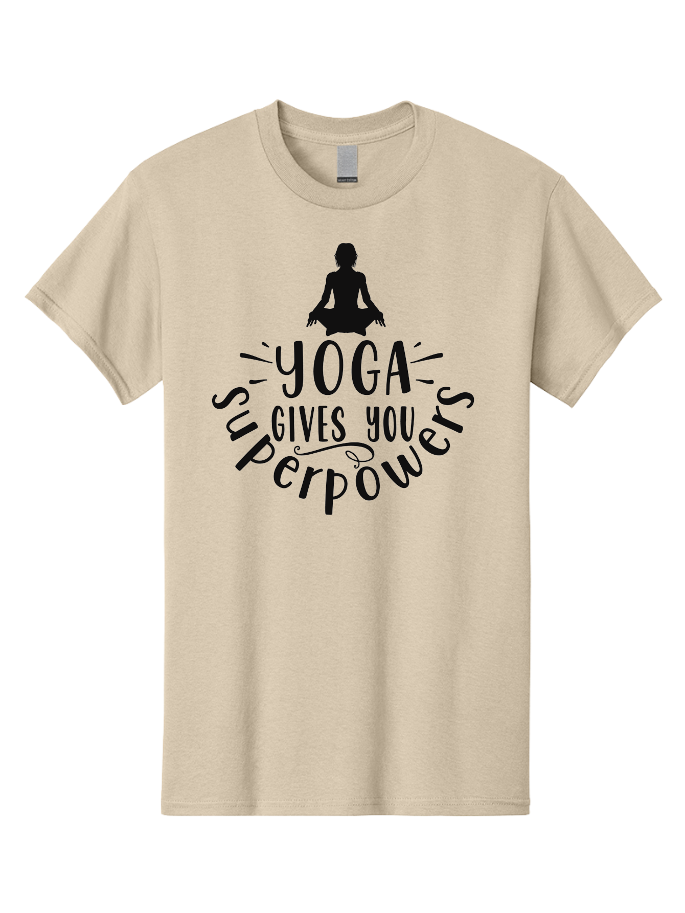 Yoga-Gives-You-Superpowers Men'S Graphic Tee, 100% Cotton, Comfortable Casual Summer Wear, Machine Washable, Yoga Benefits, Meditation, Mindfulness, Wellness, Fitness, Mental Health, Self Care, Yoga Practice, Inner Peace, Relaxation, Aad515 21