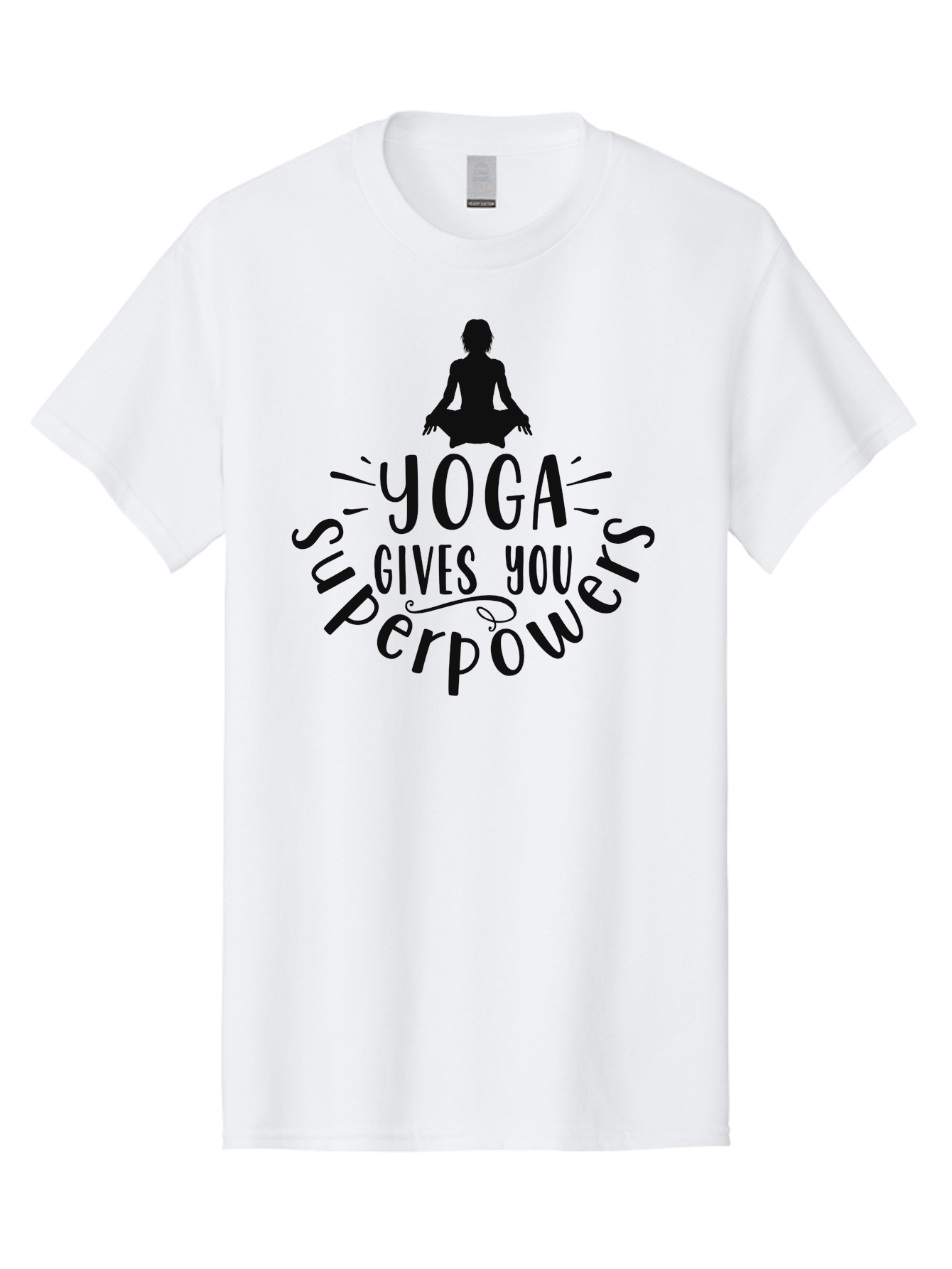 Yoga-Gives-You-Superpowers Men'S Graphic Tee, 100% Cotton, Comfortable Casual Summer Wear, Machine Washable, Yoga Benefits, Meditation, Mindfulness, Wellness, Fitness, Mental Health, Self Care, Yoga Practice, Inner Peace, Relaxation, Aad515 19
