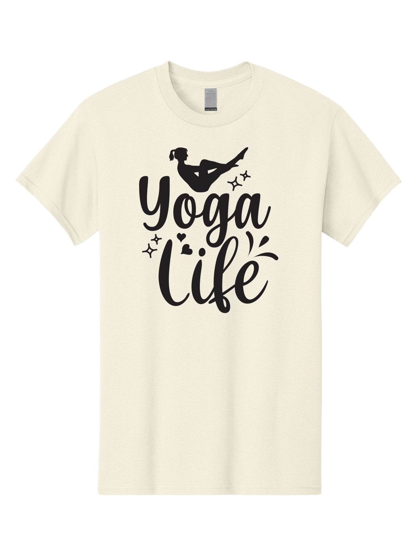 Yoga-Life Men'S Graphic Tee, 100% Cotton, Comfortable Casual Summer Wear, Machine Washable, Yoga Enthusiast, Silhouette Of A Yogi, Inspirational Quote, Wellness Lifestyle, Yoga Pose, Fitness Motivation, Meditation Practice, Yoga Love, Aad516 14