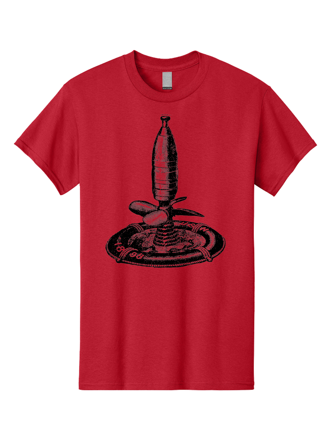 Bomb Men'S Graphic Tee, 100% Cotton, Comfortable Casual Summer Wear, Machine Washable, Explosive Device, Bomb Illustration, Vintage Artwork, Bomb On Plate, Coiled Spring, Detailed Engraving, Historical Graphic, War Symbol Aad519 17