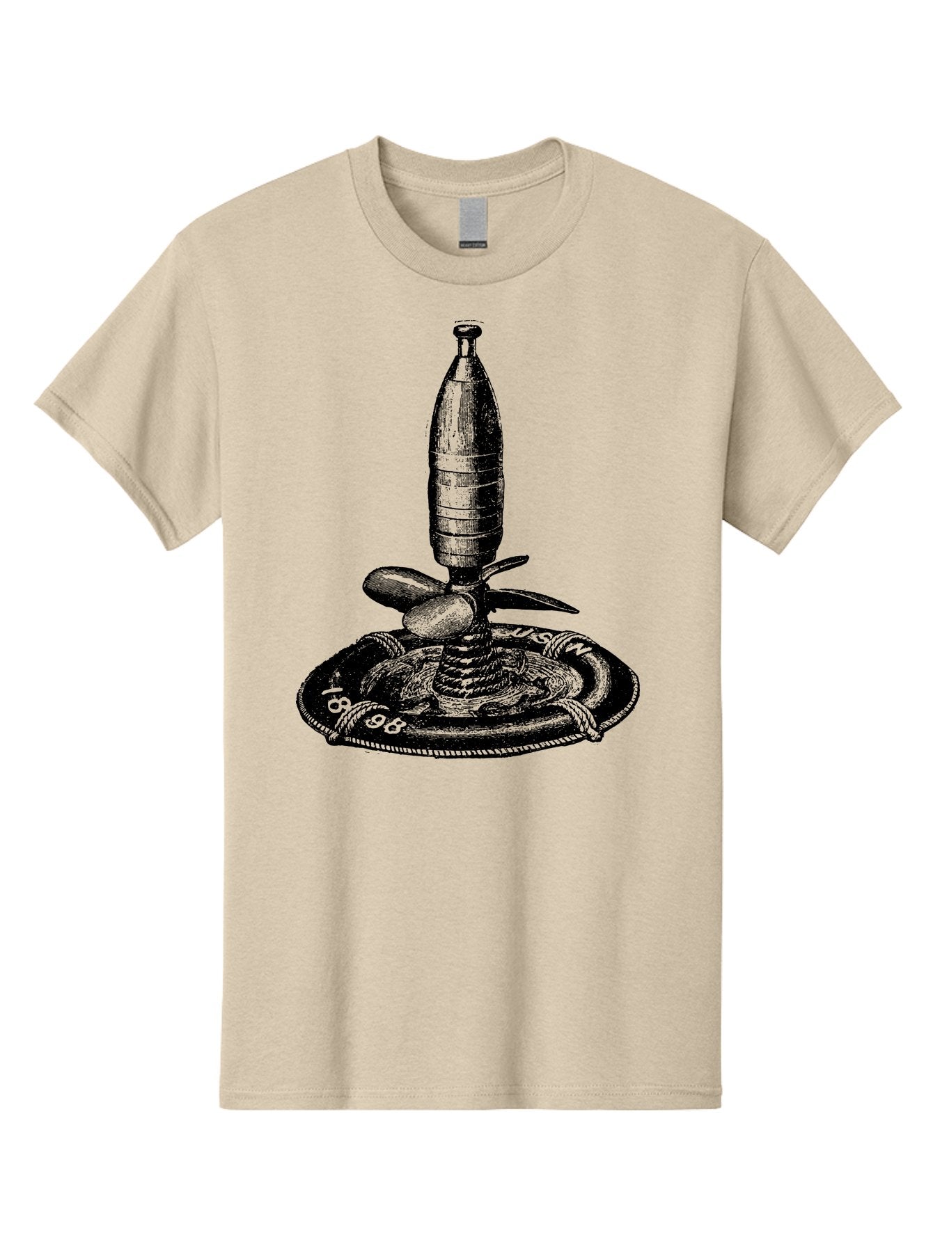 Bomb Men'S Graphic Tee, 100% Cotton, Comfortable Casual Summer Wear, Machine Washable, Explosive Device, Bomb Illustration, Vintage Artwork, Bomb On Plate, Coiled Spring, Detailed Engraving, Historical Graphic, War Symbol Aad519 11