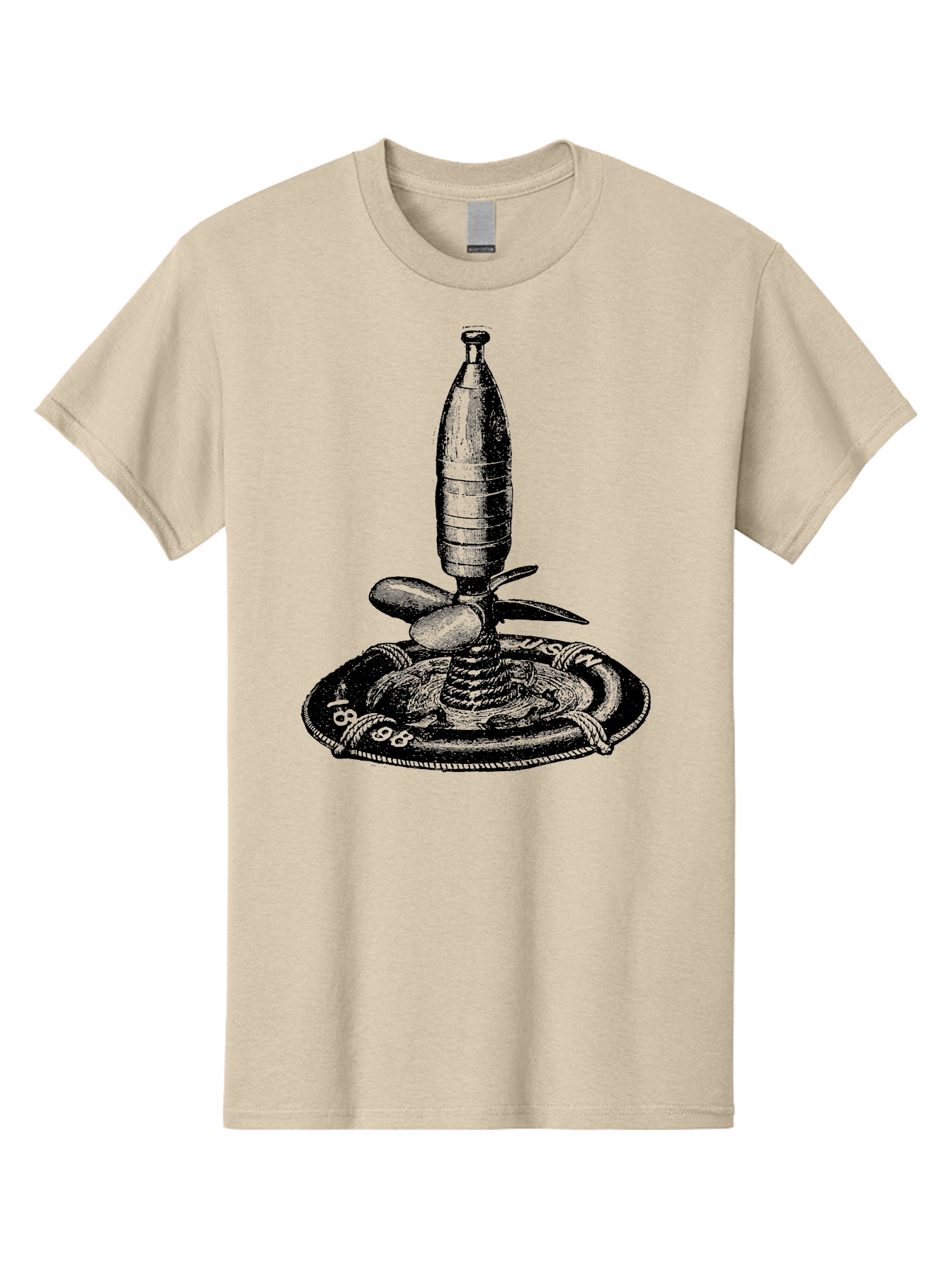 Bomb Men'S Graphic Tee, 100% Cotton, Comfortable Casual Summer Wear, Machine Washable, Explosive Device, Bomb Illustration, Vintage Artwork, Bomb On Plate, Coiled Spring, Detailed Engraving, Historical Graphic, War Symbol Aad519 7