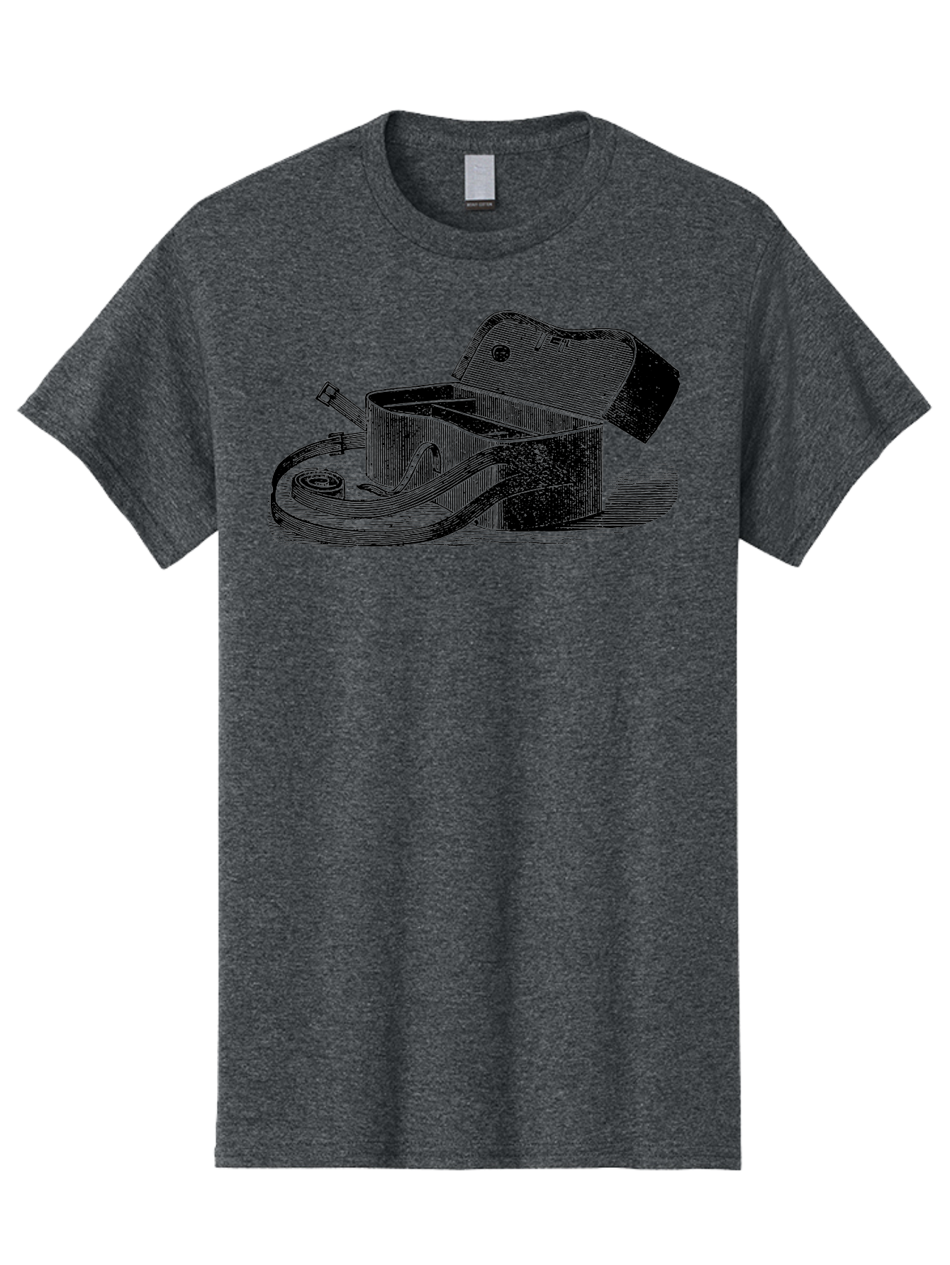 Camera-Bag Men'S Graphic Tee, 100% Cotton, Comfortable Casual Summer Wear, Machine Washable, Vintage Camera Bag, Photography Equipment, Classic Design, Leather Strap, Retro Style, Camera Accessories, Photography Gear Aad520