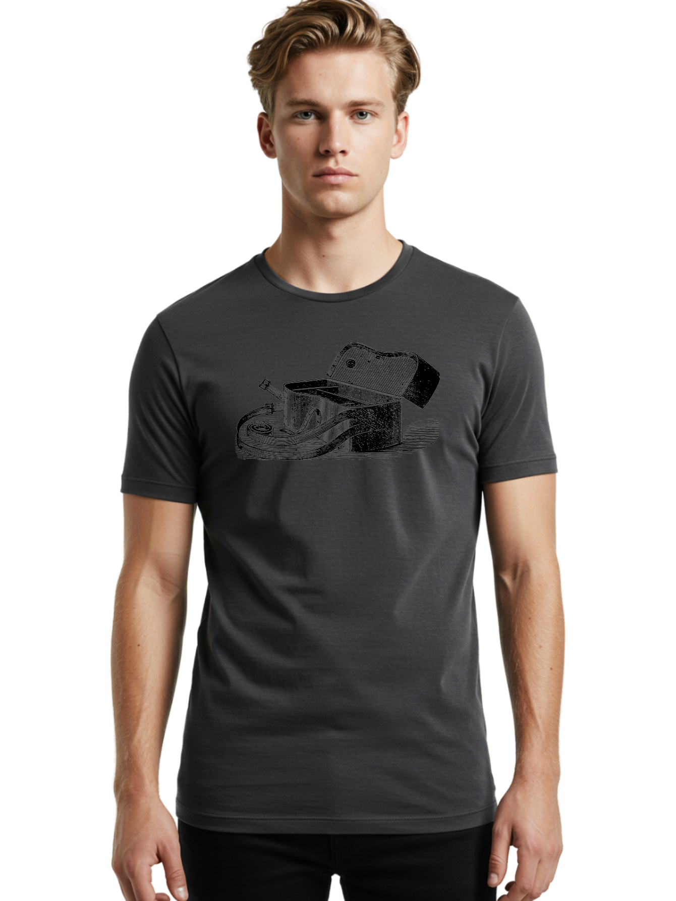 Camera-Bag Men'S Graphic Tee, 100% Cotton, Comfortable Casual Summer Wear, Machine Washable, Vintage Camera Bag, Photography Equipment, Classic Design, Leather Strap, Retro Style, Camera Accessories, Photography Gear Aad520