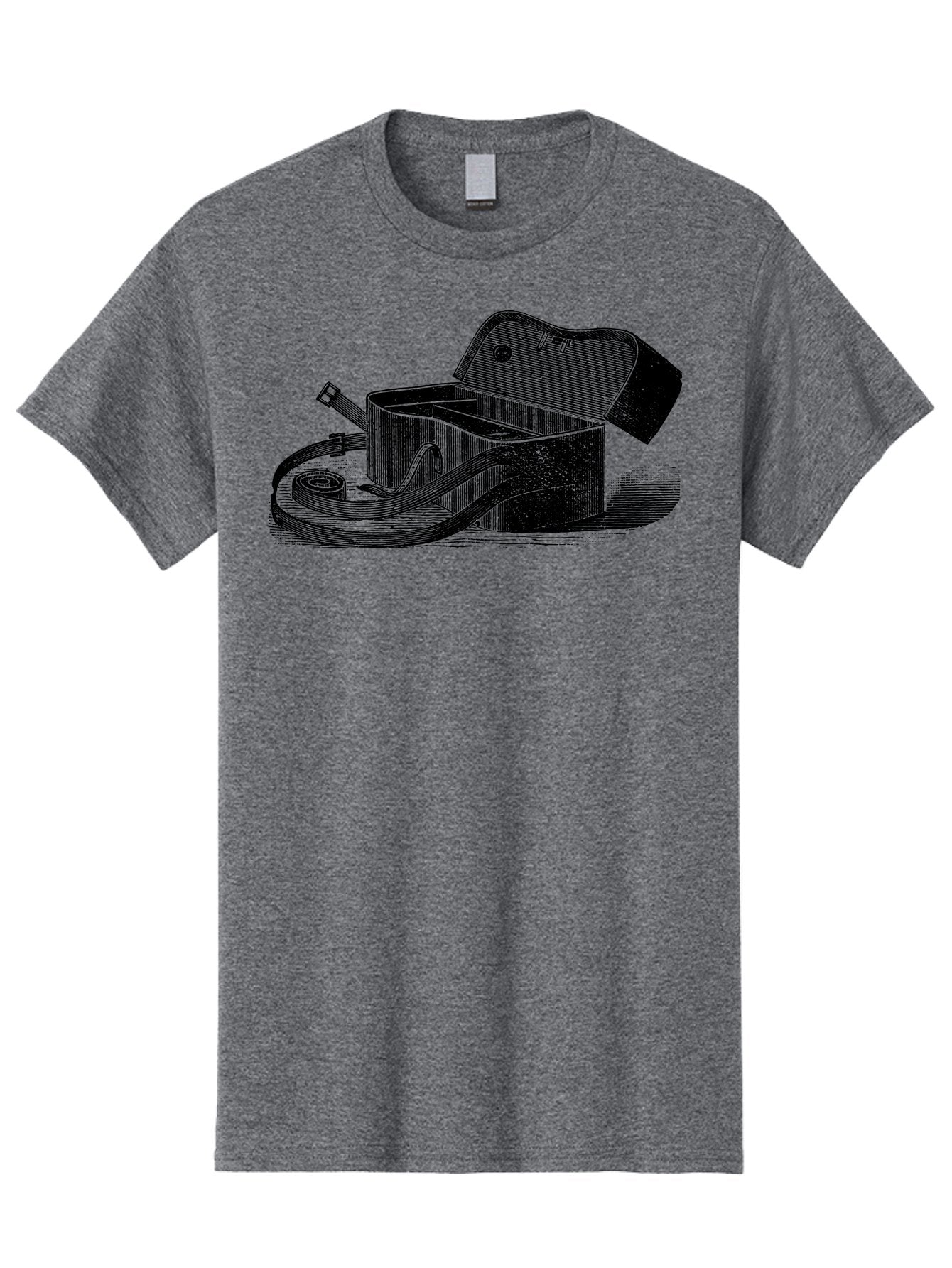 Camera-Bag Men'S Graphic Tee, 100% Cotton, Comfortable Casual Summer Wear, Machine Washable, Vintage Camera Bag, Photography Equipment, Classic Design, Leather Strap, Retro Style, Camera Accessories, Photography Gear Aad520 13