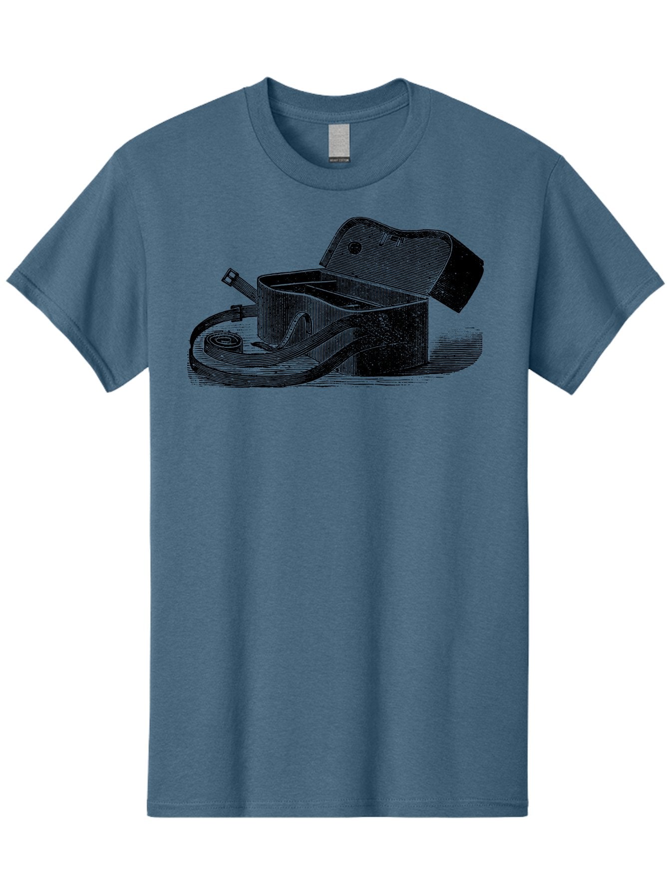 Camera-Bag Men'S Graphic Tee, 100% Cotton, Comfortable Casual Summer Wear, Machine Washable, Vintage Camera Bag, Photography Equipment, Classic Design, Leather Strap, Retro Style, Camera Accessories, Photography Gear Aad520 7