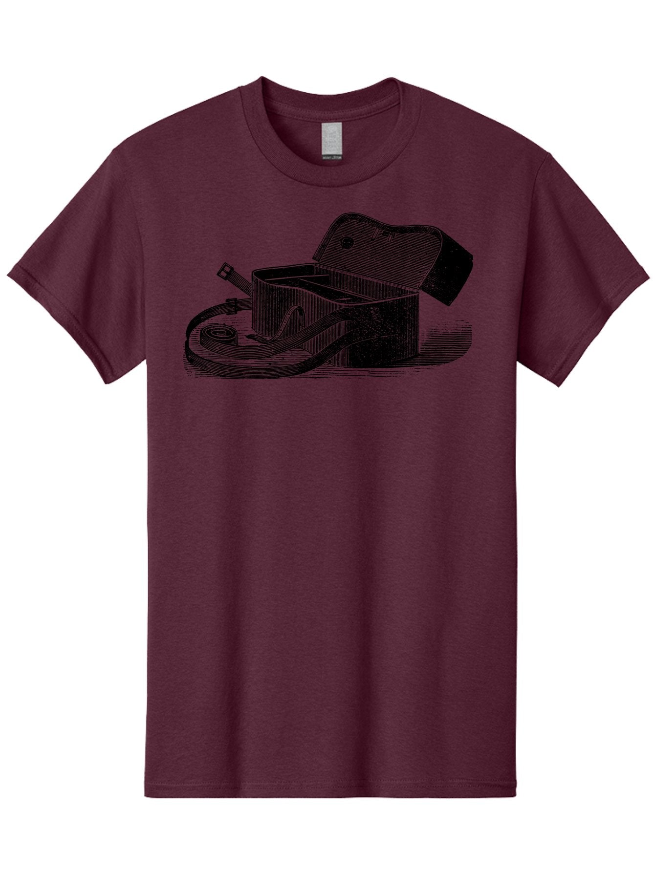 Camera-Bag Men'S Graphic Tee, 100% Cotton, Comfortable Casual Summer Wear, Machine Washable, Vintage Camera Bag, Photography Equipment, Classic Design, Leather Strap, Retro Style, Camera Accessories, Photography Gear Aad520 9