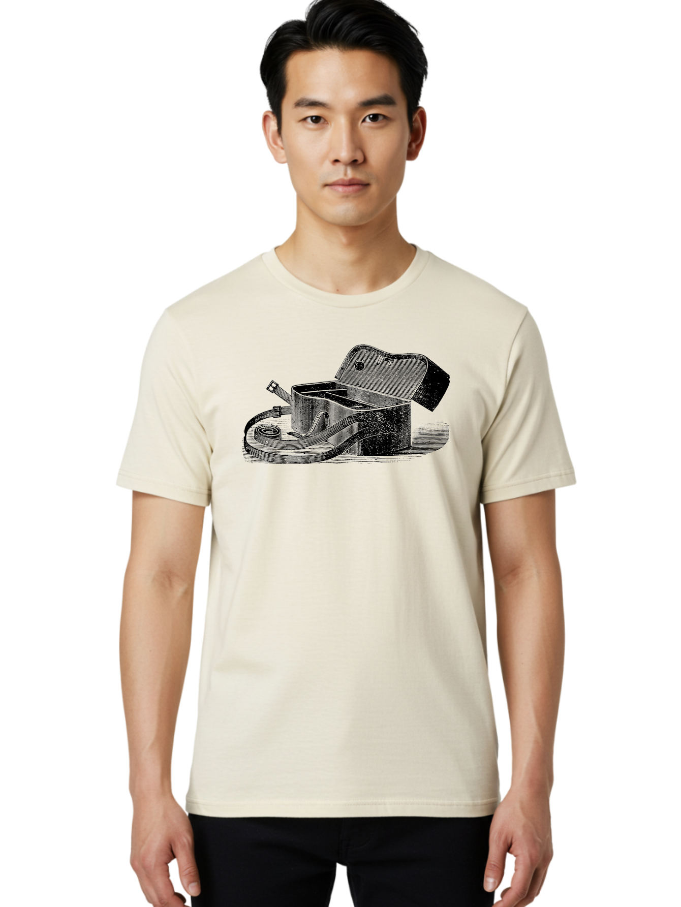 Camera-Bag Men'S Graphic Tee, 100% Cotton, Comfortable Casual Summer Wear, Machine Washable, Vintage Camera Bag, Photography Equipment, Classic Design, Leather Strap, Retro Style, Camera Accessories, Photography Gear Aad520 6