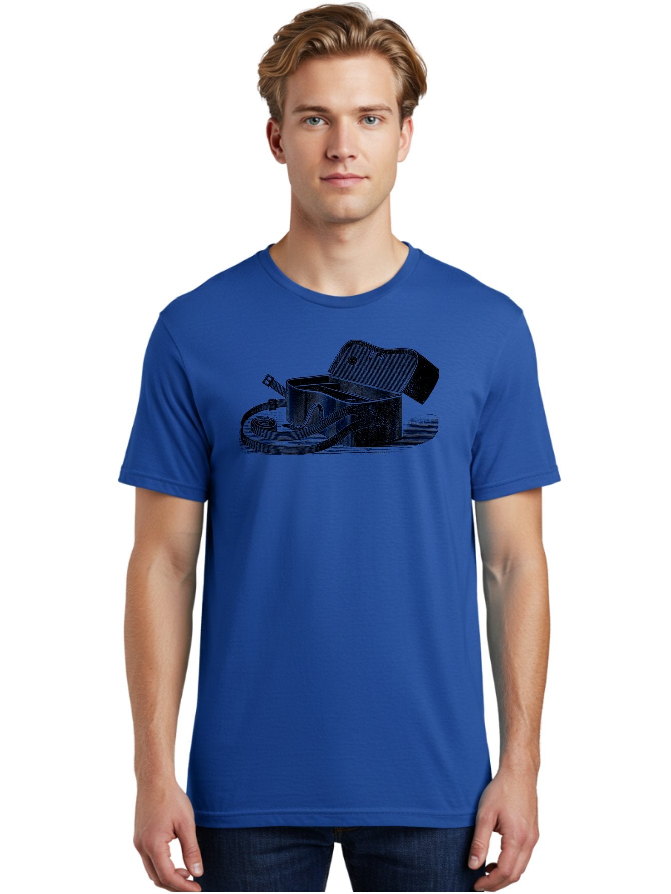 Camera-Bag Men'S Graphic Tee, 100% Cotton, Comfortable Casual Summer Wear, Machine Washable, Vintage Camera Bag, Photography Equipment, Classic Design, Leather Strap, Retro Style, Camera Accessories, Photography Gear Aad520 17