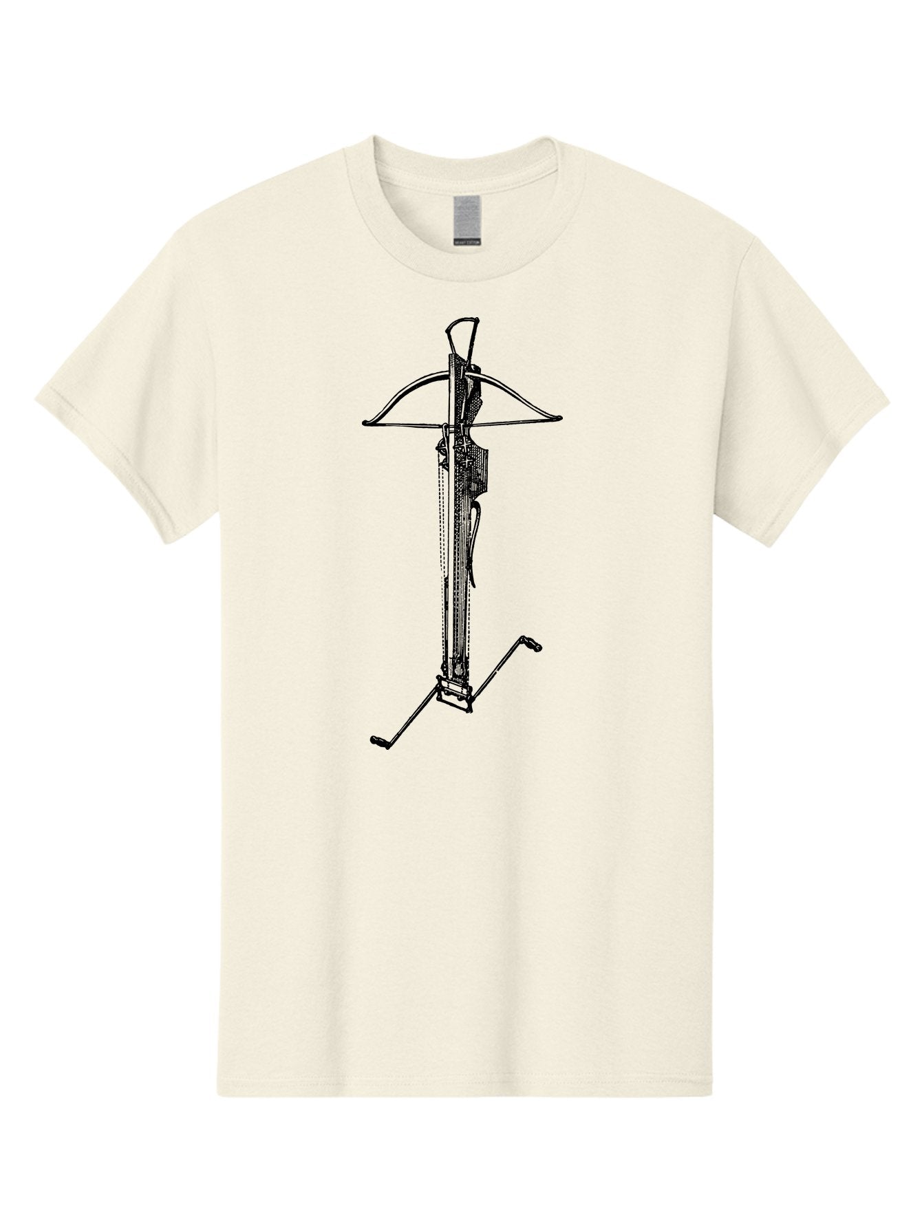 Crossbow-2 Men'S Graphic Tee, 100% Cotton, Comfortable Casual Summer Wear, Machine Washable, Crossbow, Medieval Weapon, Archery Equipment, Hunting Gear, Tactical Device, Precision Instrument, Historical Firearm Aad528