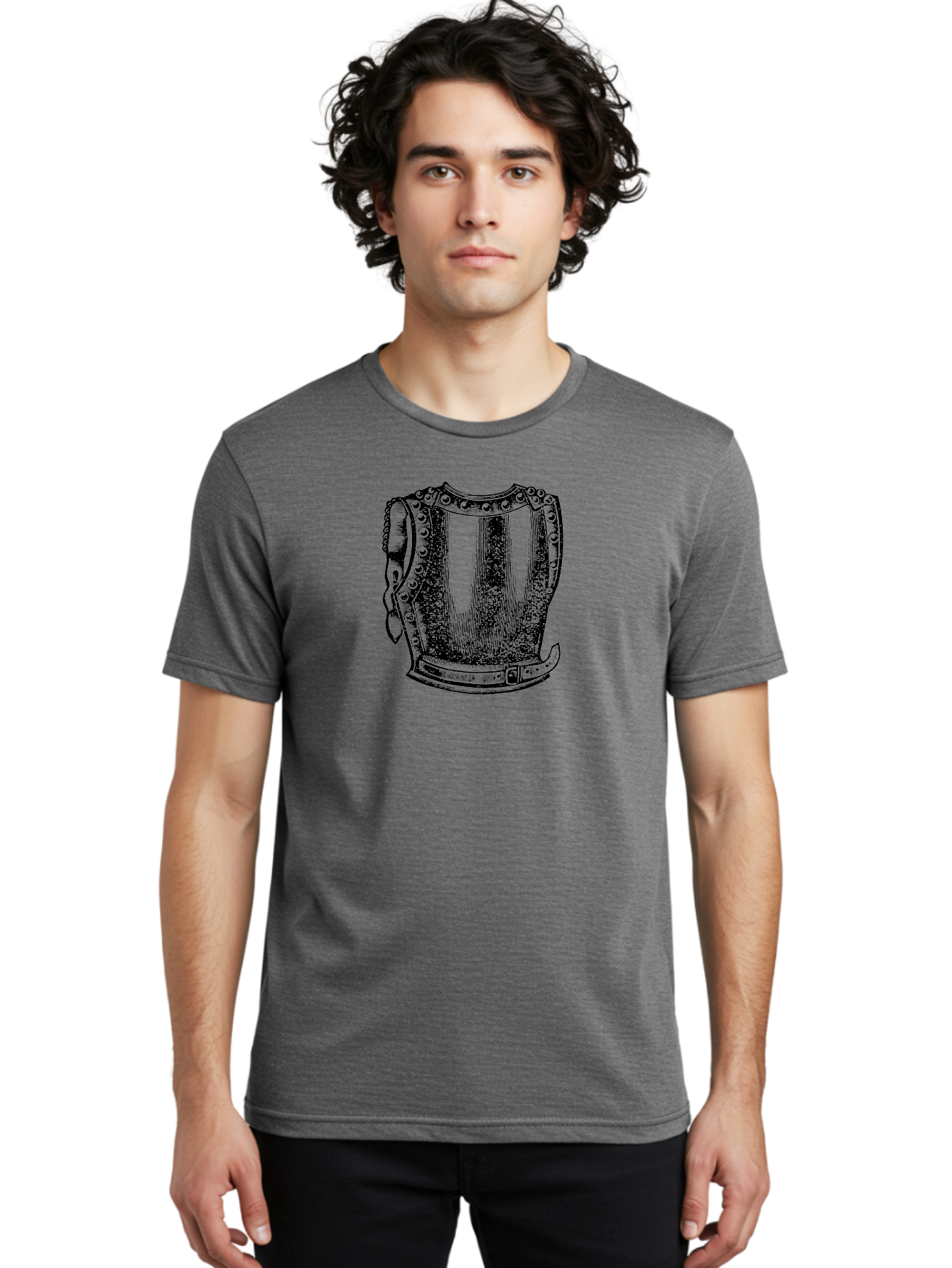 Cuirass-2 Men'S Graphic Tee, 100% Cotton, Comfortable Casual Summer Wear, Machine Washable, Medieval Armor, Historical Reenactment, Metal Protection, Armor Plating, Defensive Gear, Warrior Equipment, Armor Design, Historical Warfare, Aad531 8