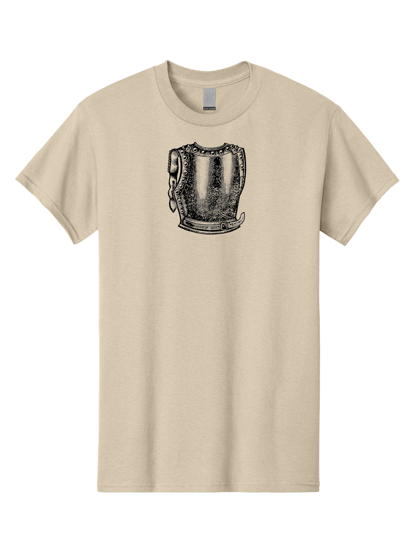 Cuirass-2 Men'S Graphic Tee, 100% Cotton, Comfortable Casual Summer Wear, Machine Washable, Medieval Armor, Historical Reenactment, Metal Protection, Armor Plating, Defensive Gear, Warrior Equipment, Armor Design, Historical Warfare, Aad531