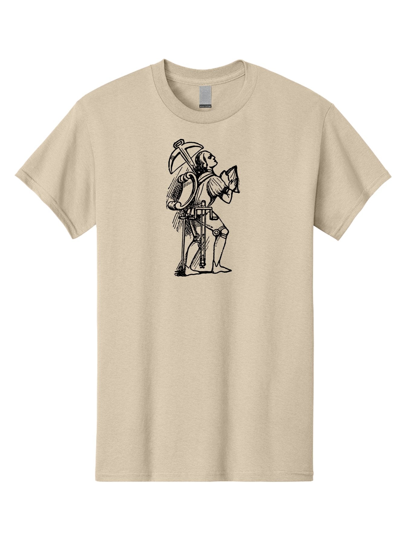 Death Men'S Graphic Tee, 100% Cotton, Comfortable Casual Summer Wear, Machine Washable, Death Personified, Medieval Art, Black And White Illustration, Grim Reaper, Harvest Symbol, Mortality, Historical Figure, Skeletal Figure, Aad533 15