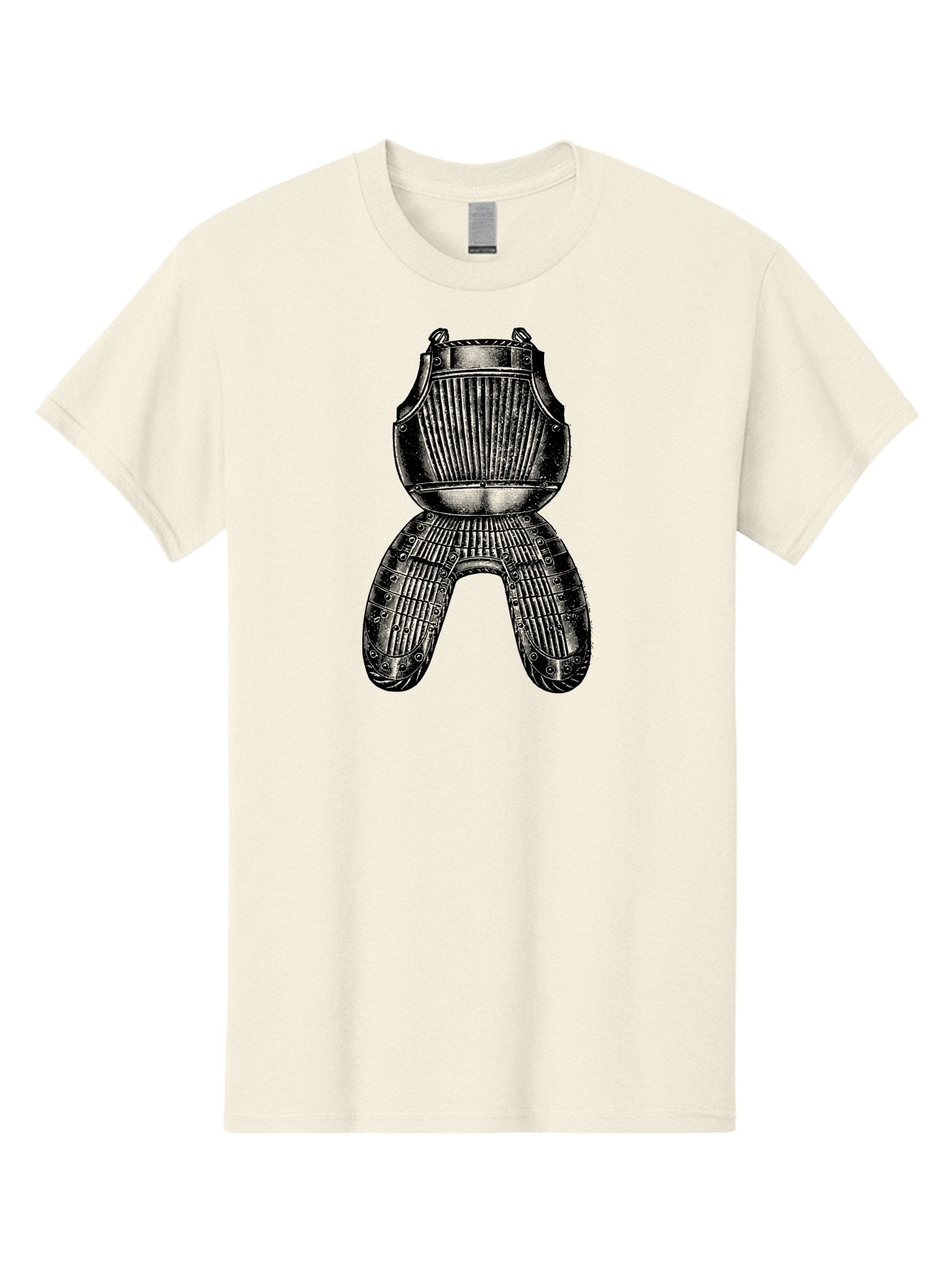 Diver-S-Suit Men'S Graphic Tee, 100% Cotton, Comfortable Casual Summer Wear, Machine Washable, Medieval Armor, Protective Gear, Historical Relic, Knight'S Attire, Metal Craftsmanship, Vintage Design, Decorative Armor, Historical Artifact Aad534