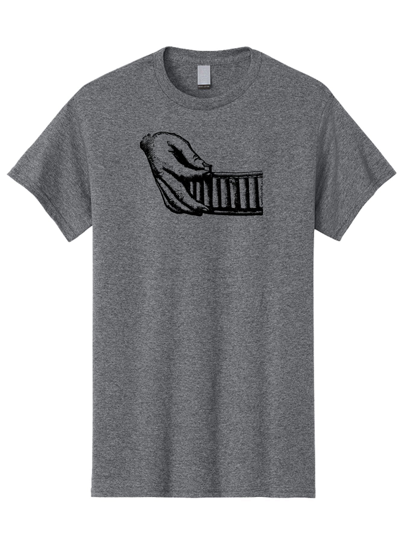 Hand-And-Comb Men'S Graphic Tee, 100% Cotton, Comfortable Casual Summer Wear, Machine Washable, Hand Holding A Comb, Vintage Illustration, Unique Textures, Artistic Expression, Creative Styling, Retro Aesthetics, Close-Up Details Aad537 10