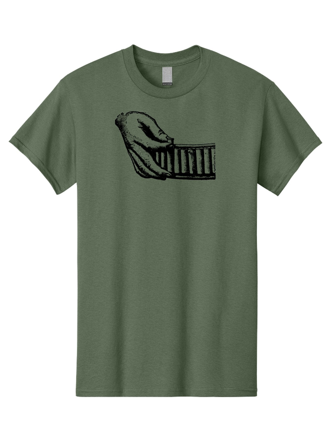 Hand-And-Comb Men'S Graphic Tee, 100% Cotton, Comfortable Casual Summer Wear, Machine Washable, Hand Holding A Comb, Vintage Illustration, Unique Textures, Artistic Expression, Creative Styling, Retro Aesthetics, Close-Up Details Aad537 13