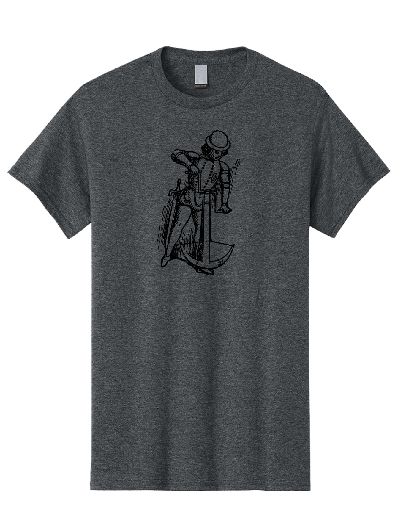 Man-In-Armor-With-Sword-And-Shield Men'S Graphic Tee, 100% Cotton, Comfortable Casual Summer Wear, Machine Washable, Medieval Knight, Armor, Sword, Historical Figure, Suit Of Armor, Medieval Warfare, Chivalry, Armor Plating, Knight'S Attire, Aad546 9