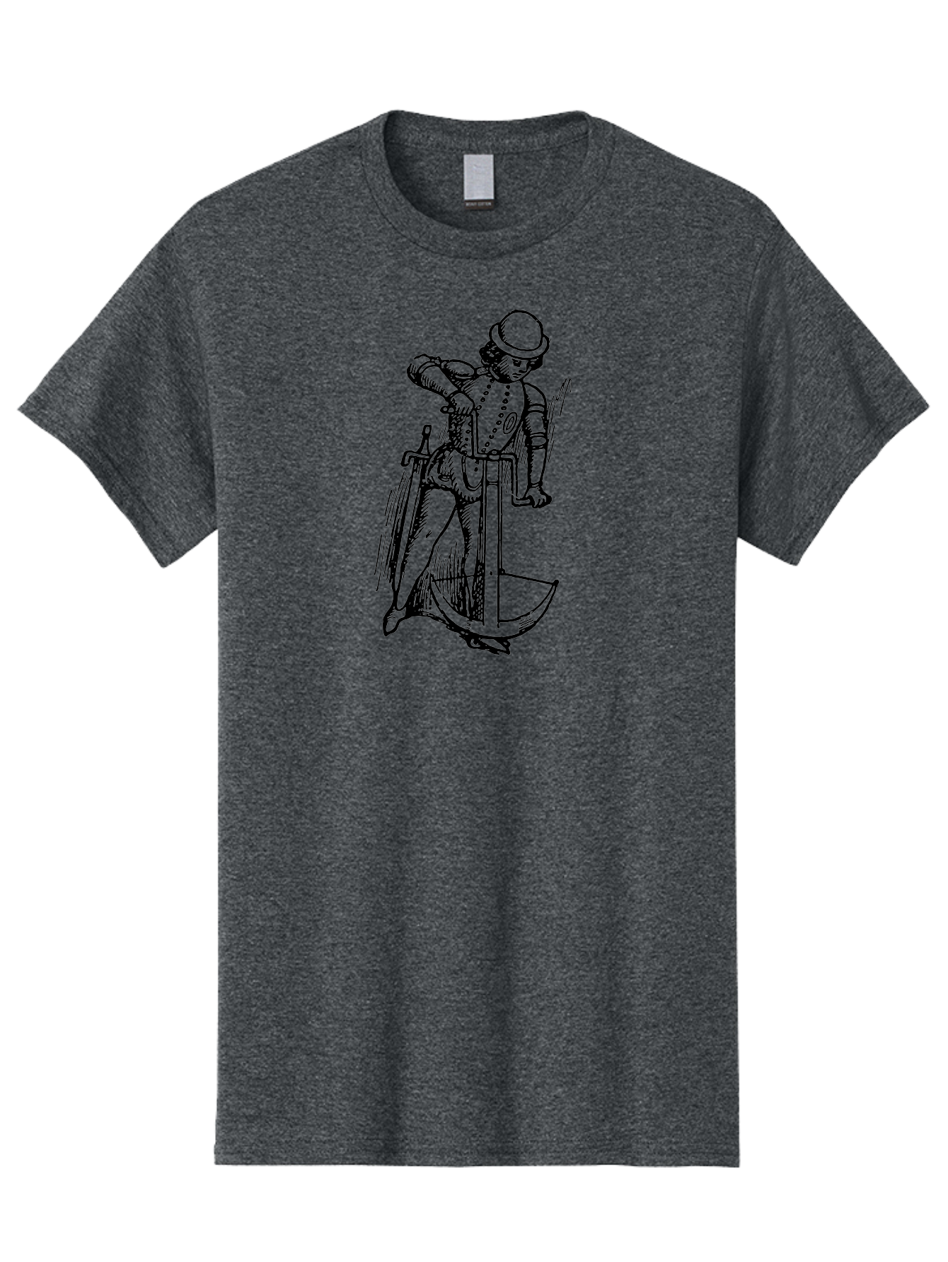 Man-In-Armor-With-Sword-And-Shield Men'S Graphic Tee, 100% Cotton, Comfortable Casual Summer Wear, Machine Washable, Medieval Knight, Armor, Sword, Historical Figure, Suit Of Armor, Medieval Warfare, Chivalry, Armor Plating, Knight'S Attire, Aad546 9
