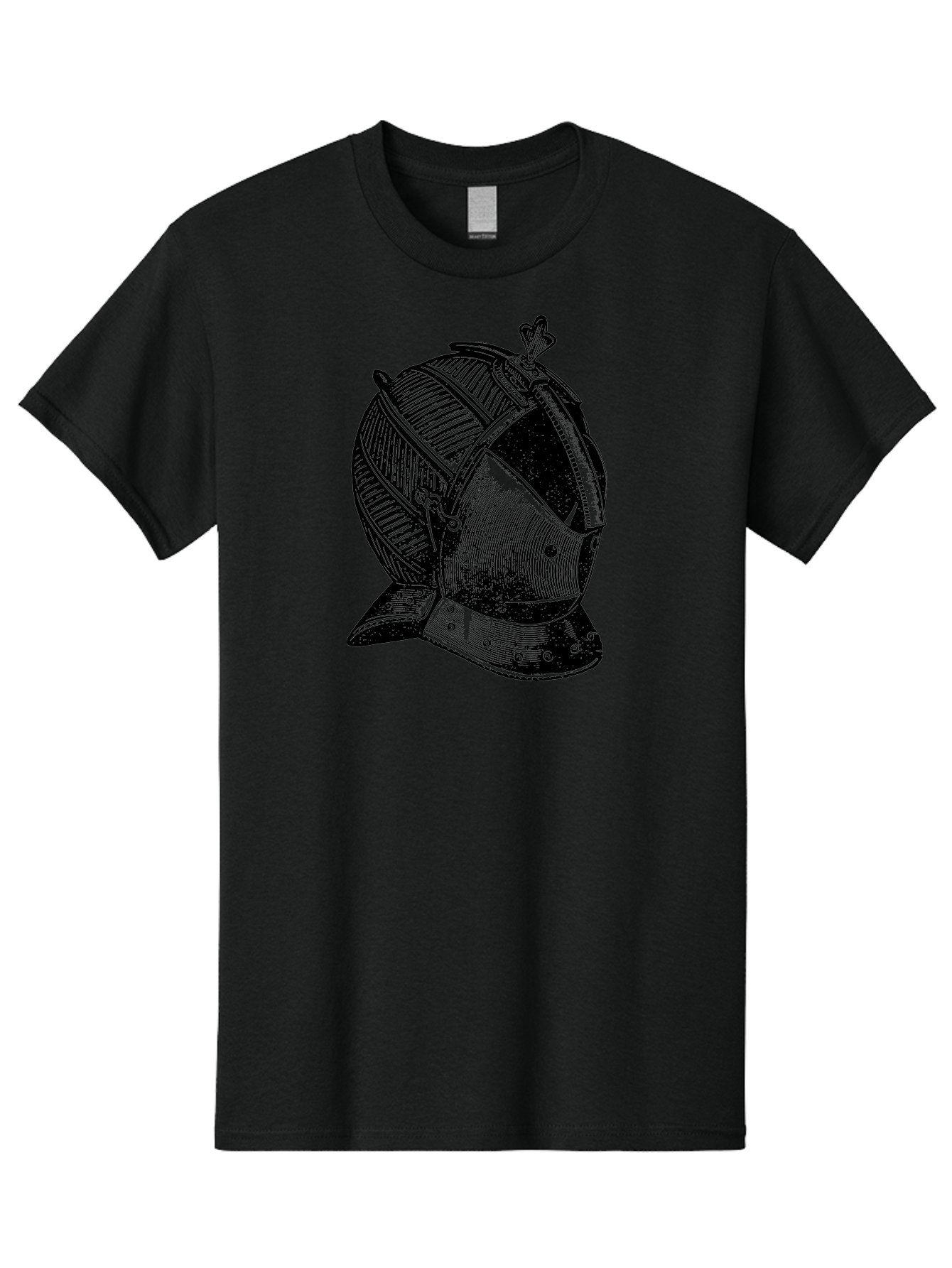 Medieval-Knight-Helmet Men'S Graphic Tee, 100% Cotton, Comfortable Casual Summer Wear, Machine Washable, Medieval Armor, Knight Helmet, Protective Gear, Armor Design, Historical Warfare, Metal Craftsmanship, Medieval Knight Aad548 5