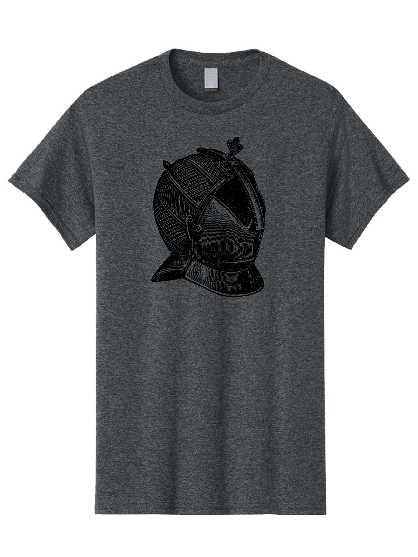 Medieval-Knight-Helmet Men'S Graphic Tee, 100% Cotton, Comfortable Casual Summer Wear, Machine Washable, Medieval Armor, Knight Helmet, Protective Gear, Armor Design, Historical Warfare, Metal Craftsmanship, Medieval Knight Aad548 5