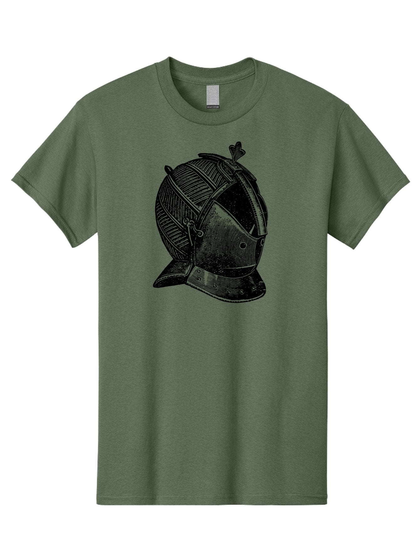 Medieval-Knight-Helmet Men'S Graphic Tee, 100% Cotton, Comfortable Casual Summer Wear, Machine Washable, Medieval Armor, Knight Helmet, Protective Gear, Armor Design, Historical Warfare, Metal Craftsmanship, Medieval Knight Aad548 13