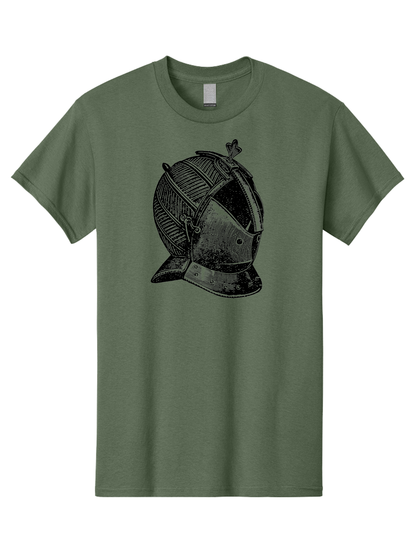 Medieval-Knight-Helmet Men'S Graphic Tee, 100% Cotton, Comfortable Casual Summer Wear, Machine Washable, Medieval Armor, Knight Helmet, Protective Gear, Armor Design, Historical Warfare, Metal Craftsmanship, Medieval Knight Aad548 29