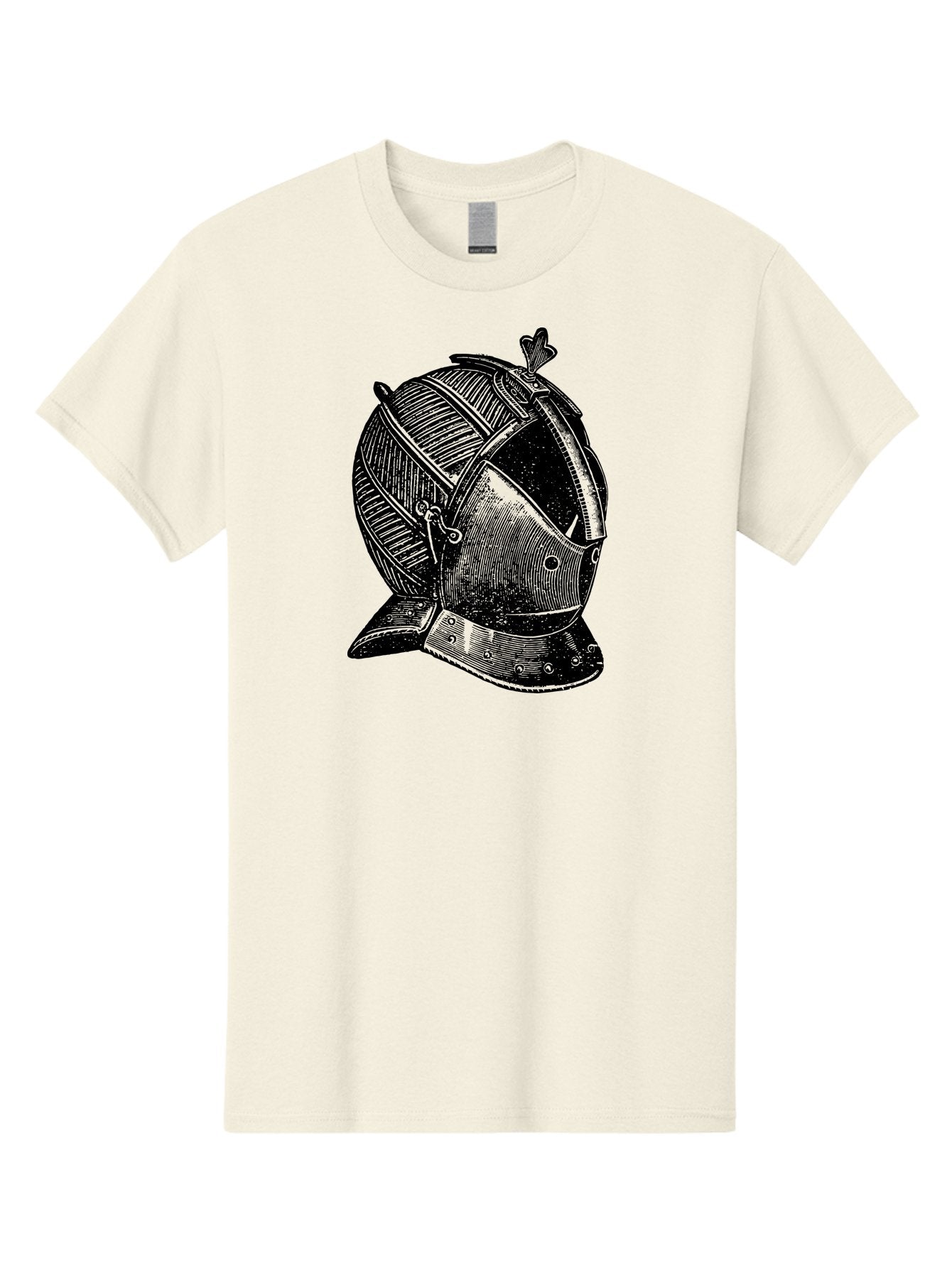 Medieval-Knight-Helmet Men'S Graphic Tee, 100% Cotton, Comfortable Casual Summer Wear, Machine Washable, Medieval Armor, Knight Helmet, Protective Gear, Armor Design, Historical Warfare, Metal Craftsmanship, Medieval Knight Aad548 15