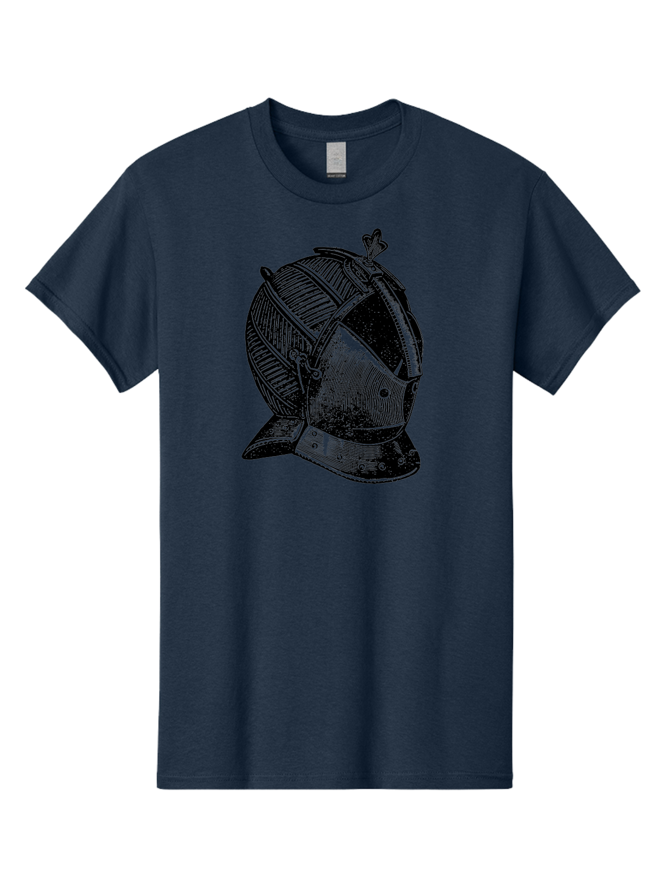 Medieval-Knight-Helmet Men'S Graphic Tee, 100% Cotton, Comfortable Casual Summer Wear, Machine Washable, Medieval Armor, Knight Helmet, Protective Gear, Armor Design, Historical Warfare, Metal Craftsmanship, Medieval Knight Aad548 19