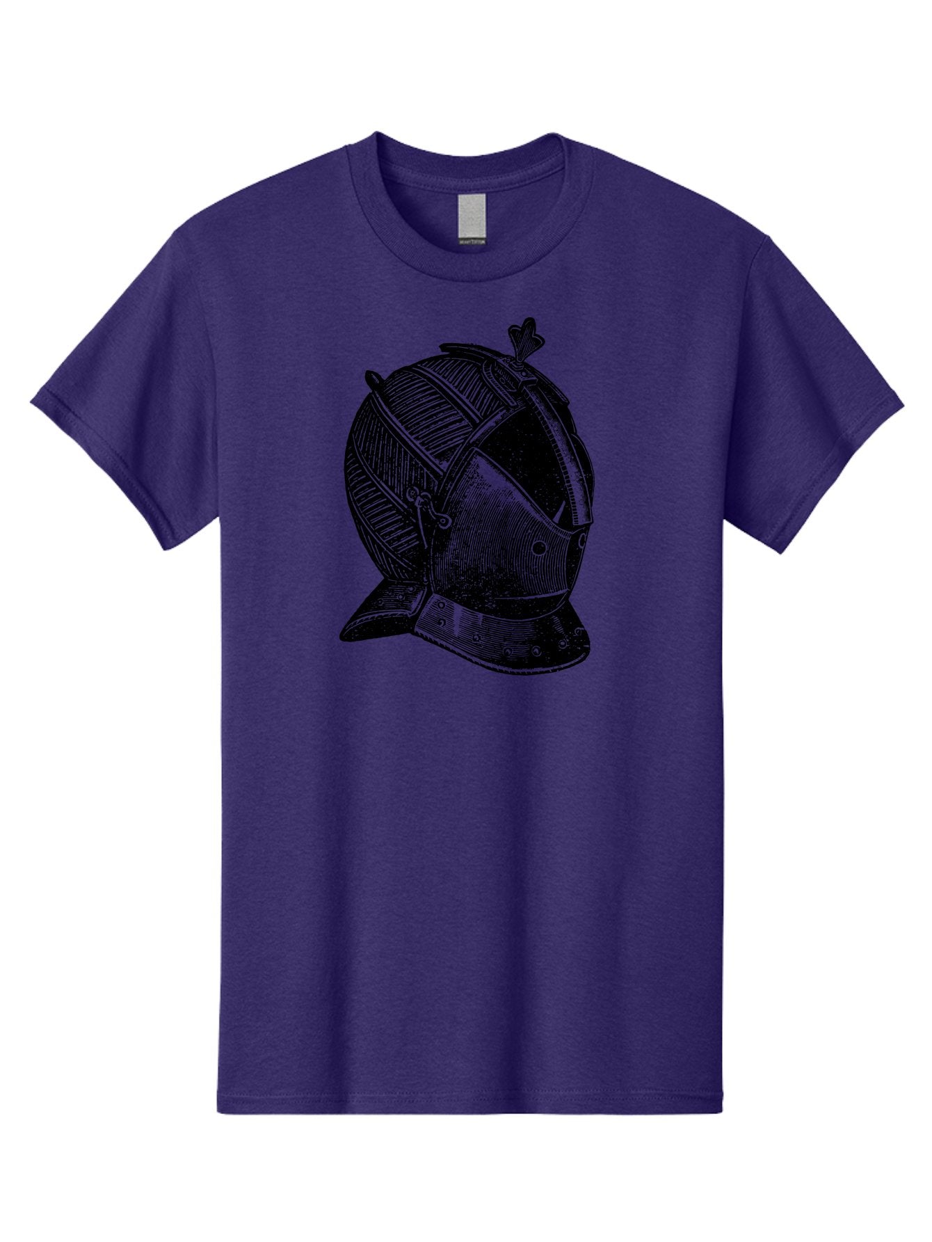 Medieval-Knight-Helmet Men'S Graphic Tee, 100% Cotton, Comfortable Casual Summer Wear, Machine Washable, Medieval Armor, Knight Helmet, Protective Gear, Armor Design, Historical Warfare, Metal Craftsmanship, Medieval Knight Aad548 4
