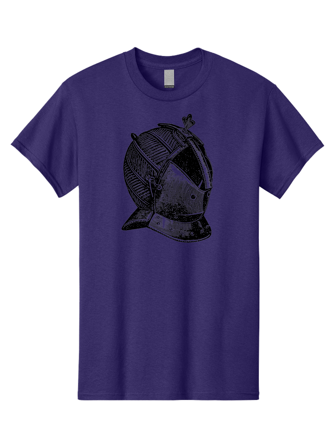 Medieval-Knight-Helmet Men'S Graphic Tee, 100% Cotton, Comfortable Casual Summer Wear, Machine Washable, Medieval Armor, Knight Helmet, Protective Gear, Armor Design, Historical Warfare, Metal Craftsmanship, Medieval Knight Aad548 23