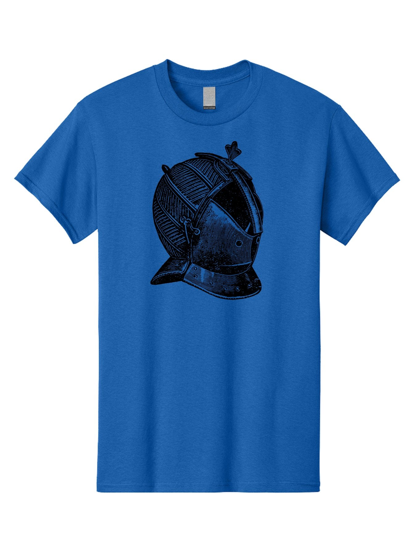 Medieval-Knight-Helmet Men'S Graphic Tee, 100% Cotton, Comfortable Casual Summer Wear, Machine Washable, Medieval Armor, Knight Helmet, Protective Gear, Armor Design, Historical Warfare, Metal Craftsmanship, Medieval Knight Aad548 9