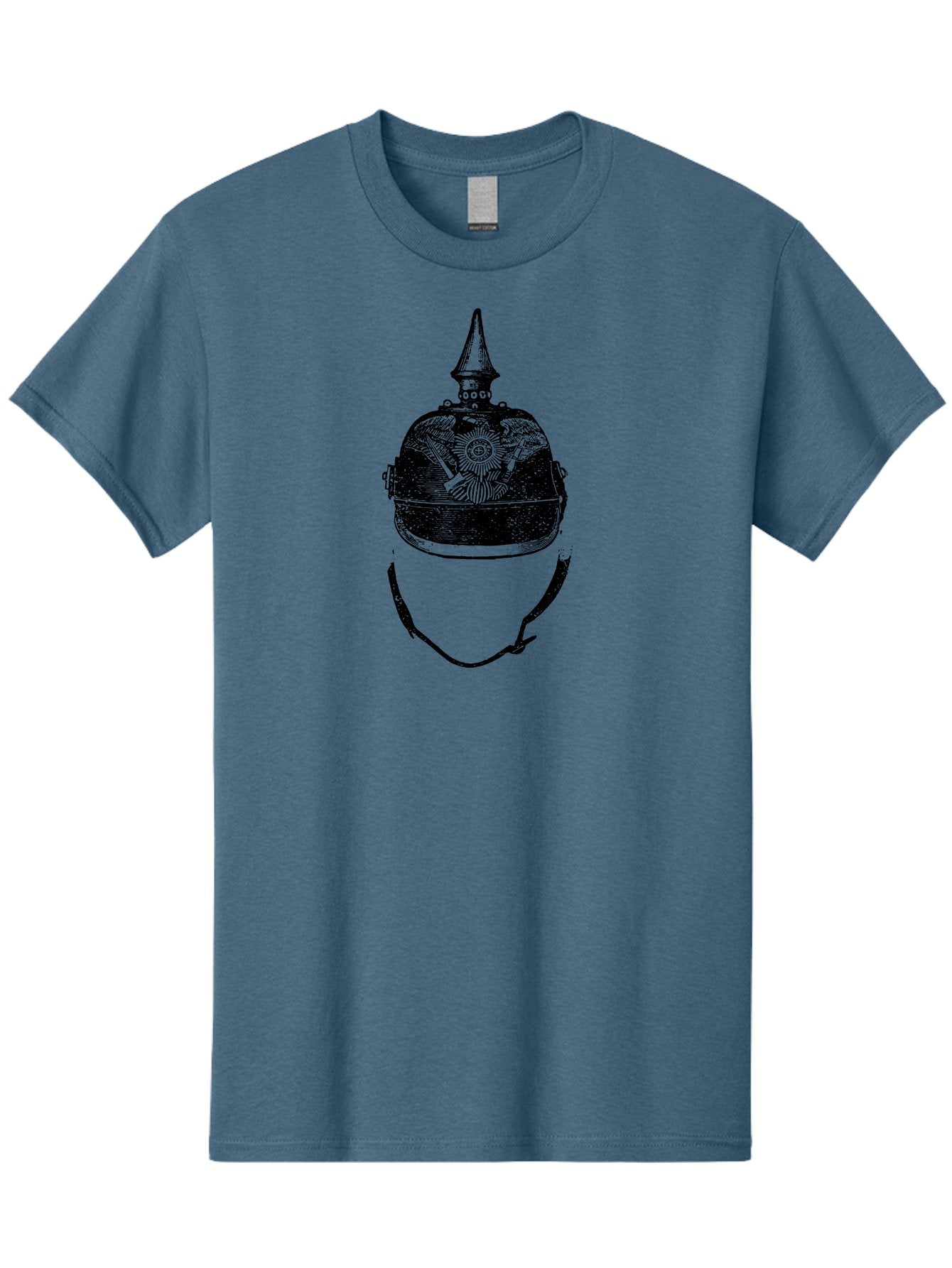 Military-Helmet Men'S Graphic Tee, 100% Cotton, Comfortable Casual Summer Wear, Machine Washable, Historic Military Helmet, Prussian Helmet, Pickelhaube, Military Uniform, Historical Armor, Vintage Military, Antique Helmet, Military History, Aad549 14