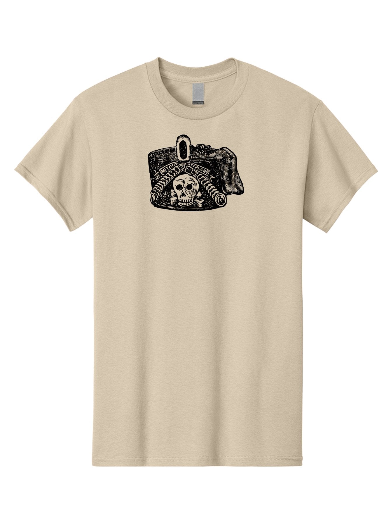 Mit-Got-Waterland Men'S Graphic Tee, 100% Cotton, Comfortable Casual Summer Wear, Machine Washable, Skull And Crossbones, Pirate Hat, Skull Illustration, Crossbones Symbol, Mit Goo Ferland, Pirate-Themed Artwork, Gothic Artwork, Aad551 5