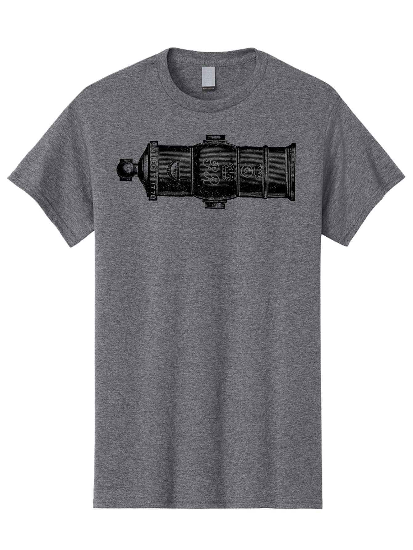 Pin-Fegut-1770-Gun Men'S Graphic Tee, 100% Cotton, Comfortable Casual Summer Wear, Machine Washable, Vintage Cannon, Historic Artillery, Pin Rebuilt 1770, Antique Weapon, Military History, Naval Warfare, Emblematic Design, Symbolic Markings Aad553 6