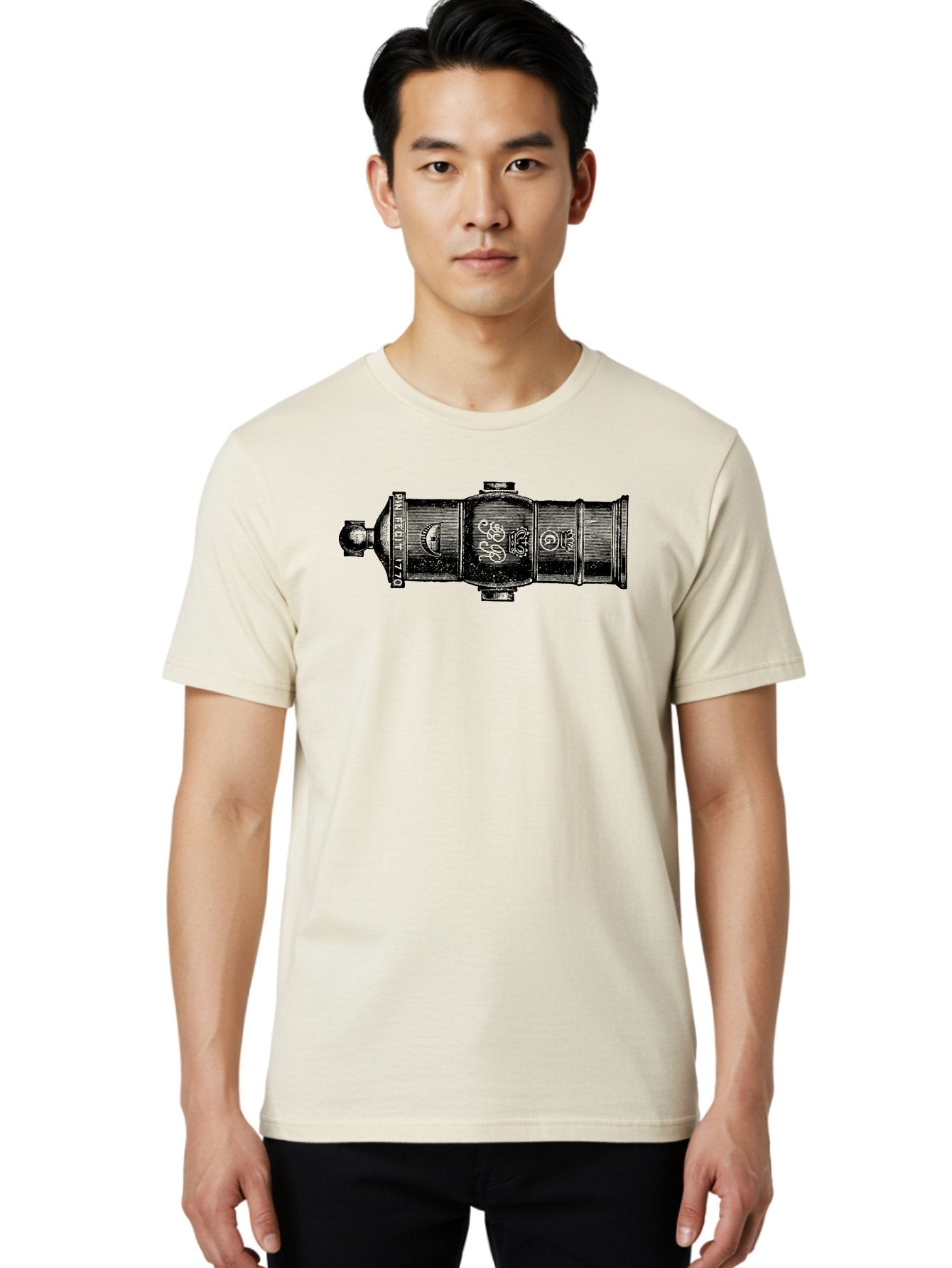 Pin-Fegut-1770-Gun Men'S Graphic Tee, 100% Cotton, Comfortable Casual Summer Wear, Machine Washable, Vintage Cannon, Historic Artillery, Pin Rebuilt 1770, Antique Weapon, Military History, Naval Warfare, Emblematic Design, Symbolic Markings Aad553 18