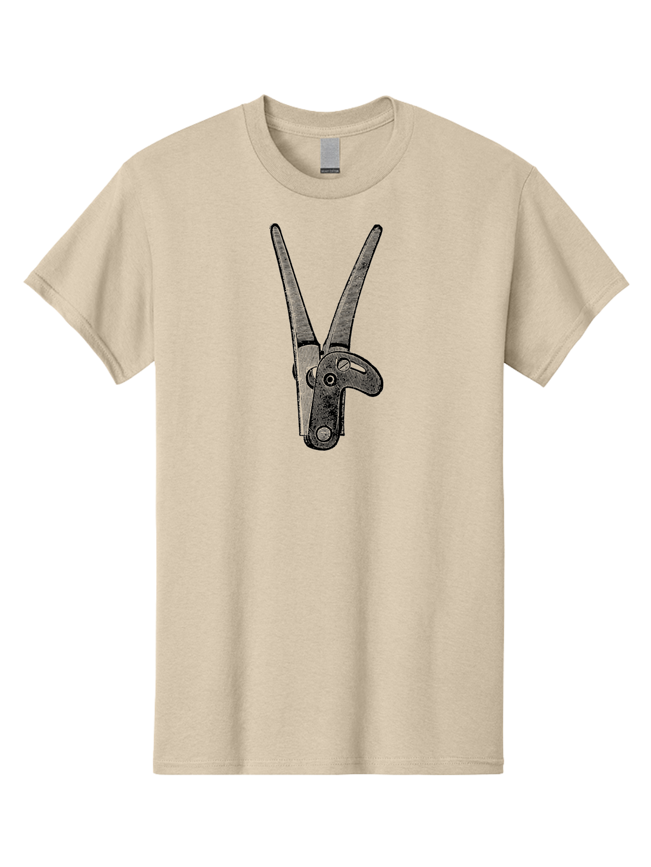 Pruning-Shears Men'S Graphic Tee, 100% Cotton, Comfortable Casual Summer Wear, Machine Washable, Pruning Shears, Gardening Tool, Cutting Equipment, Horticulture, Plant Care, Garden Maintenance, Sharp Blades, Gardening Scissors Aad556 5