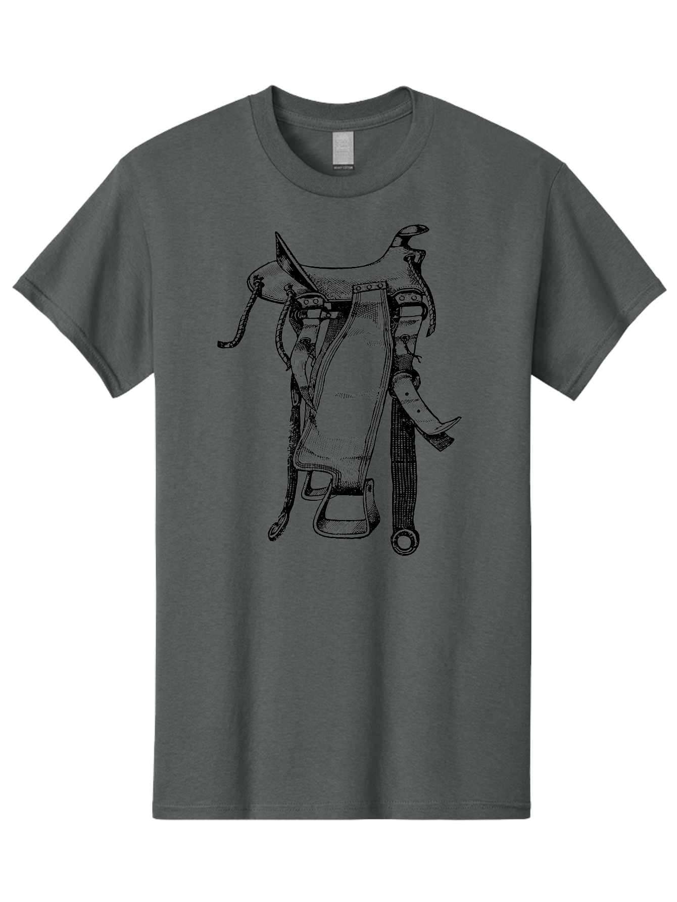 Saddle Men'S Graphic Tee, 100% Cotton, Comfortable Casual Summer Wear, Machine Washable, Western Saddle, Horse Riding, Rodeo, Western Wear, Equestrian Equipment, Leather Saddle, Riding Gear, Cowboy Equipment, Horseback Riding Aad557 15