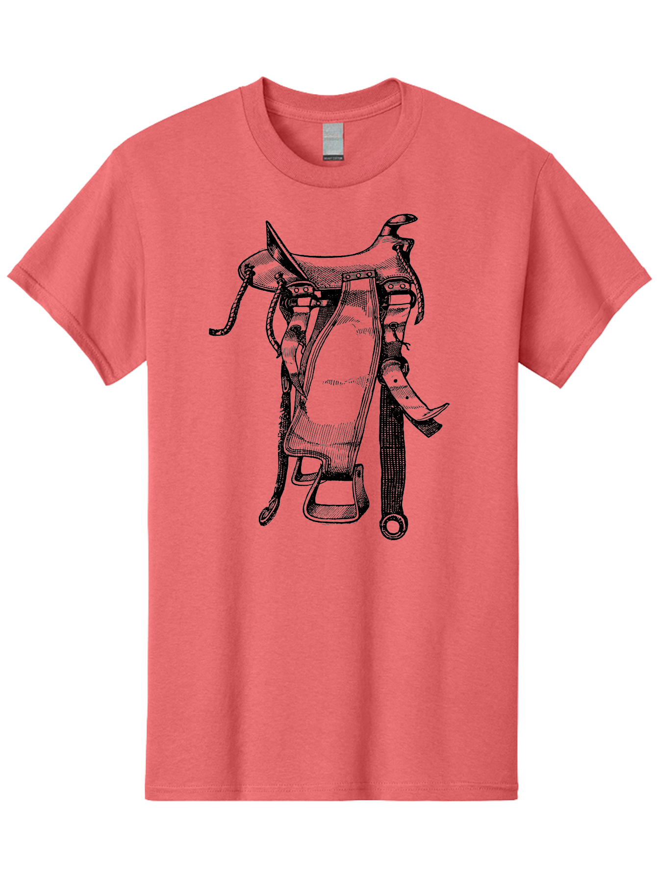 Saddle Men'S Graphic Tee, 100% Cotton, Comfortable Casual Summer Wear, Machine Washable, Western Saddle, Horse Riding, Rodeo, Western Wear, Equestrian Equipment, Leather Saddle, Riding Gear, Cowboy Equipment, Horseback Riding Aad557 29