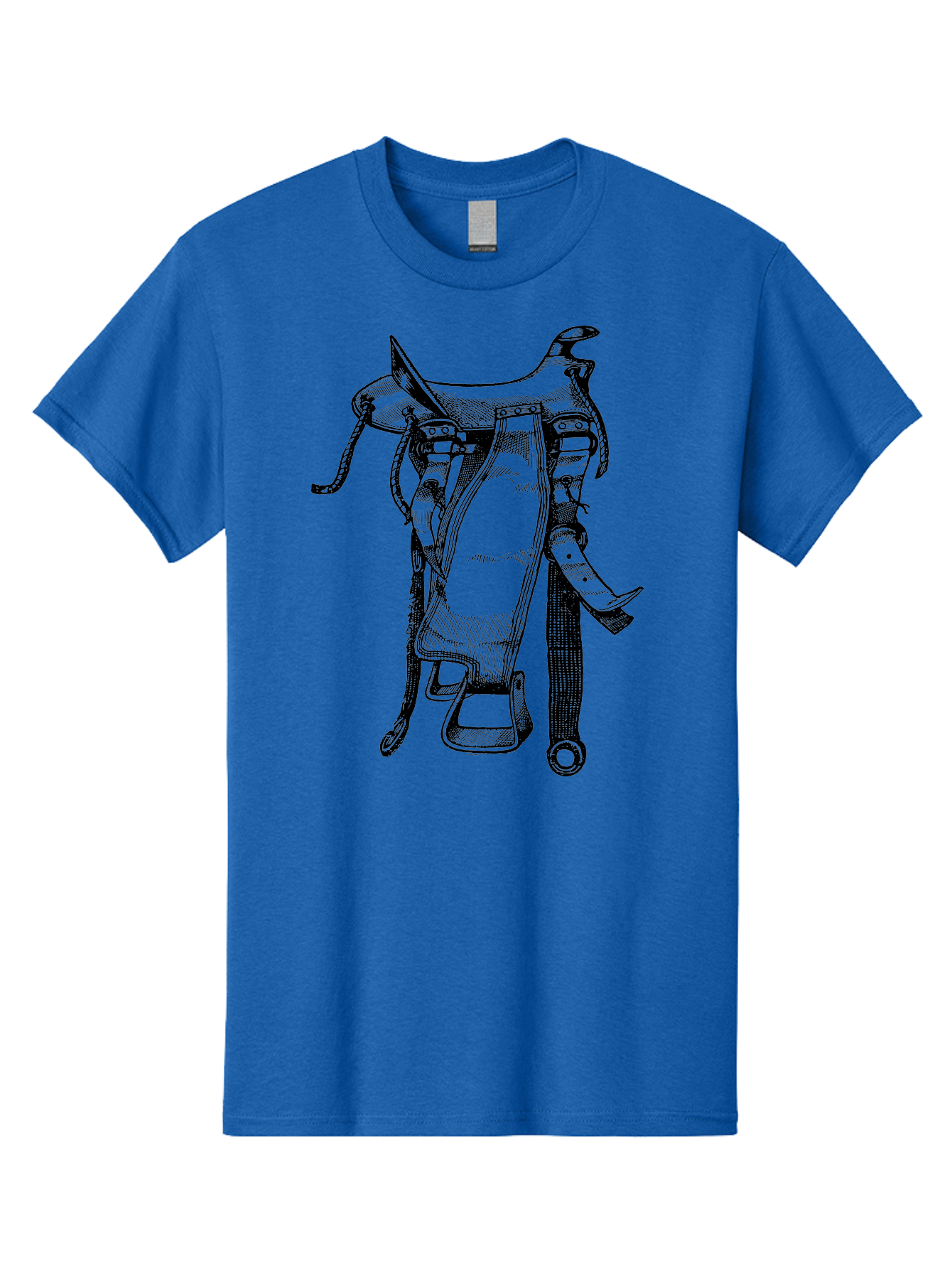 Saddle Men'S Graphic Tee, 100% Cotton, Comfortable Casual Summer Wear, Machine Washable, Western Saddle, Horse Riding, Rodeo, Western Wear, Equestrian Equipment, Leather Saddle, Riding Gear, Cowboy Equipment, Horseback Riding Aad557 11