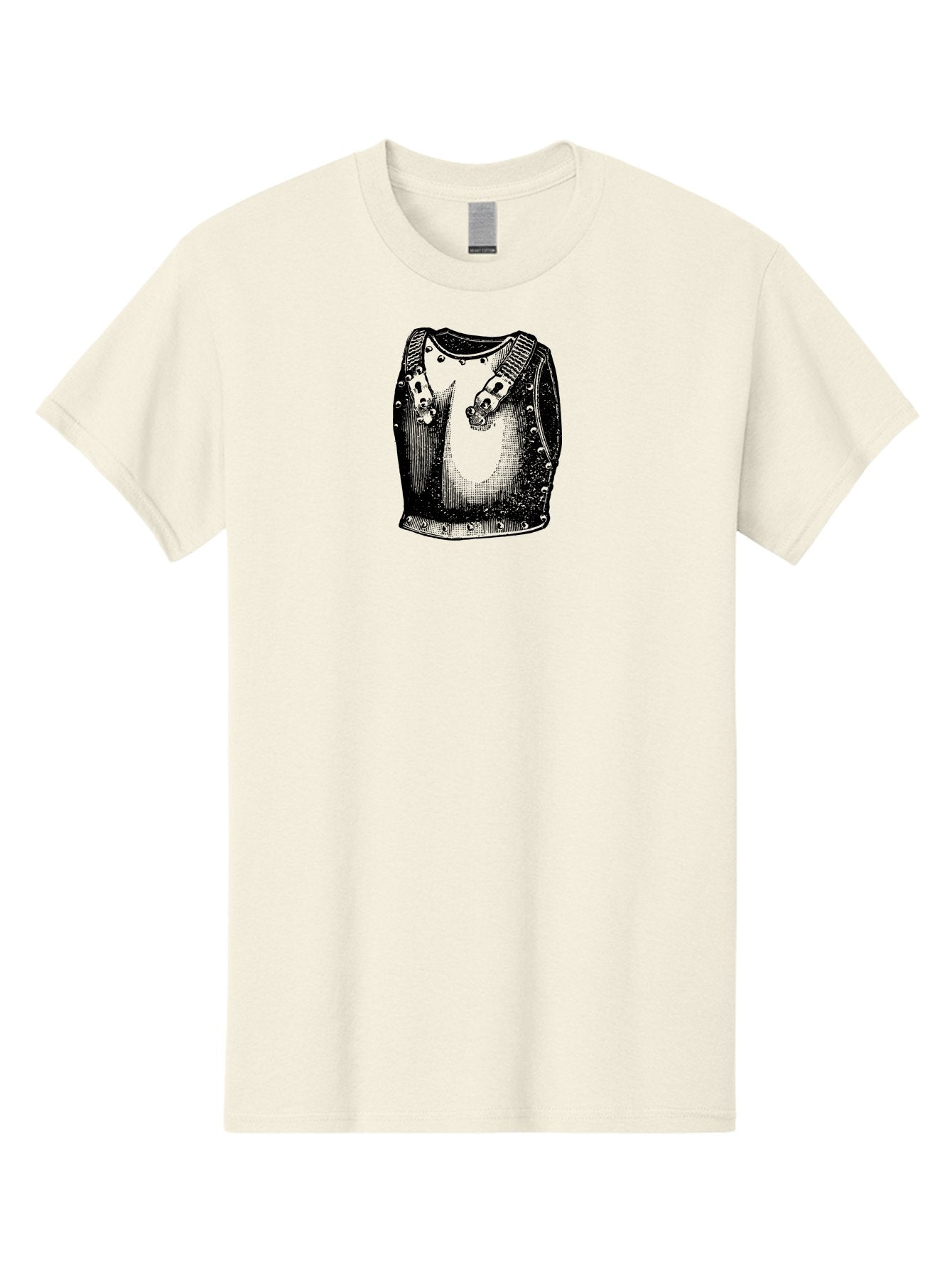 Studded-Leather-Vest Men'S Graphic Tee, 100% Cotton, Comfortable Casual Summer Wear, Machine Washable, Studded Vest, Punk Fashion, Rock Clothing, Edgy Style, Metal Accessories, Bold Design, Rebellious Look, Alternative Clothing Aad560 4