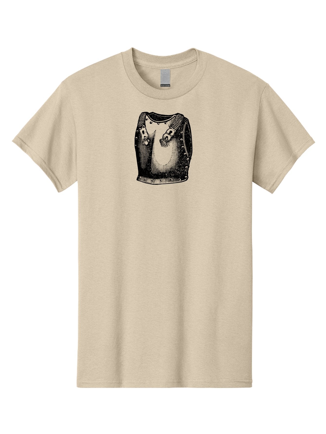 Studded-Leather-Vest Men'S Graphic Tee, 100% Cotton, Comfortable Casual Summer Wear, Machine Washable, Studded Vest, Punk Fashion, Rock Clothing, Edgy Style, Metal Accessories, Bold Design, Rebellious Look, Alternative Clothing Aad560 6