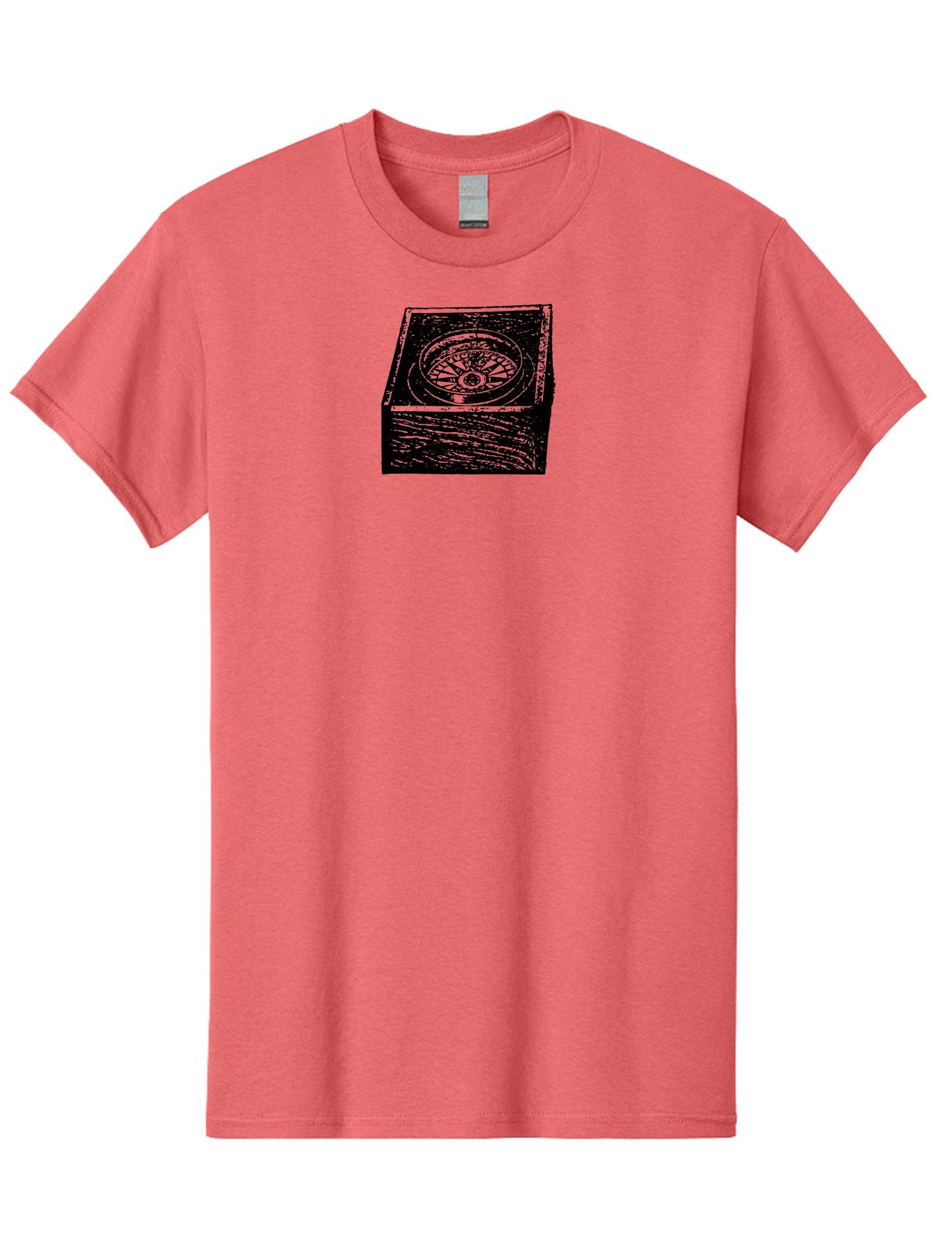 Sundial Men'S Graphic Tee, 100% Cotton, Comfortable Casual Summer Wear, Machine Washable, Sundial On A Stone Pedestal, Ancient Timekeeping, Traditional Clock, Symbolic Representation, Vintage Artwork, Grunge Texture, Monochrome Design Aad561 12