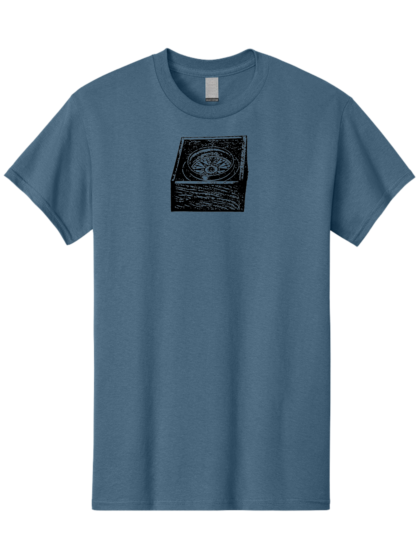 Sundial Men'S Graphic Tee, 100% Cotton, Comfortable Casual Summer Wear, Machine Washable, Sundial On A Stone Pedestal, Ancient Timekeeping, Traditional Clock, Symbolic Representation, Vintage Artwork, Grunge Texture, Monochrome Design Aad561 17