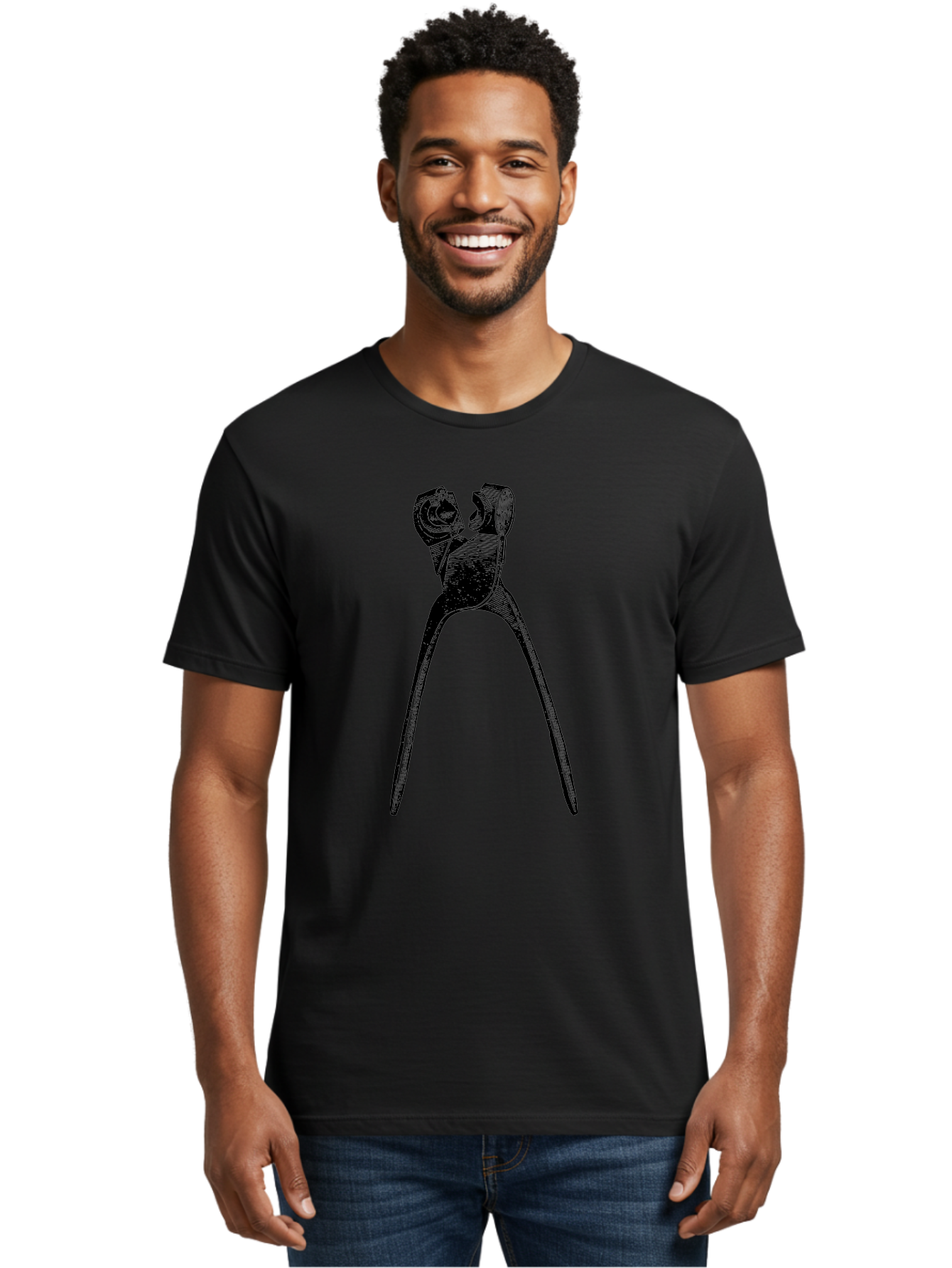 Tooth-Extraction-Forceps Men'S Graphic Tee, 100% Cotton, Comfortable Casual Summer Wear, Machine Washable, Dental Extraction, Tooth Removal, Forceps, Dentist Tools, Medical Equipment, Dental Instruments, Oral Surgery Aad562