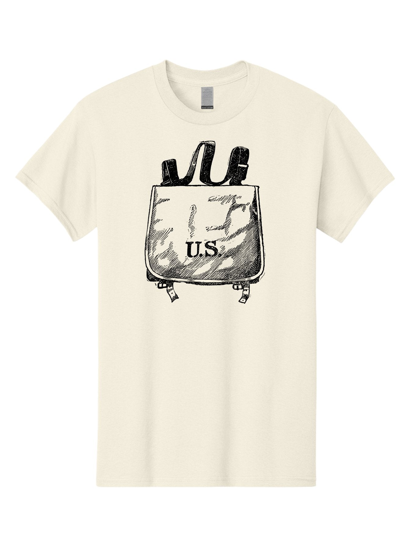 U-S-Backpack Men'S Graphic Tee, 100% Cotton, Comfortable Casual Summer Wear, Machine Washable, Backpack With U.S. Label, School Bag, Travel Bag, Student Essentials, Educational Supplies, Adventure Gear Aad563 8