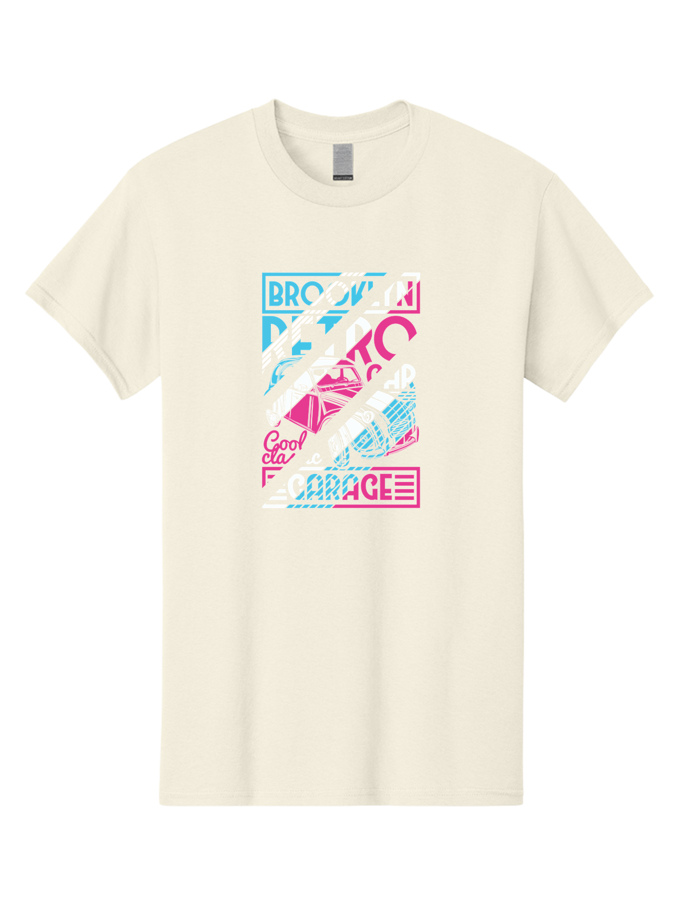 Brooklyn-Petrcar-Garage Men'S Graphic Tee, 100% Cotton, Comfortable Casual Summer Wear, Machine Washable, Graffiti Art, Urban Culture, Streetwear Fashion, Brooklyn Style, Garage Vibes, Typography Design, Typographic Art, Abstract Shapes, Aad570 11